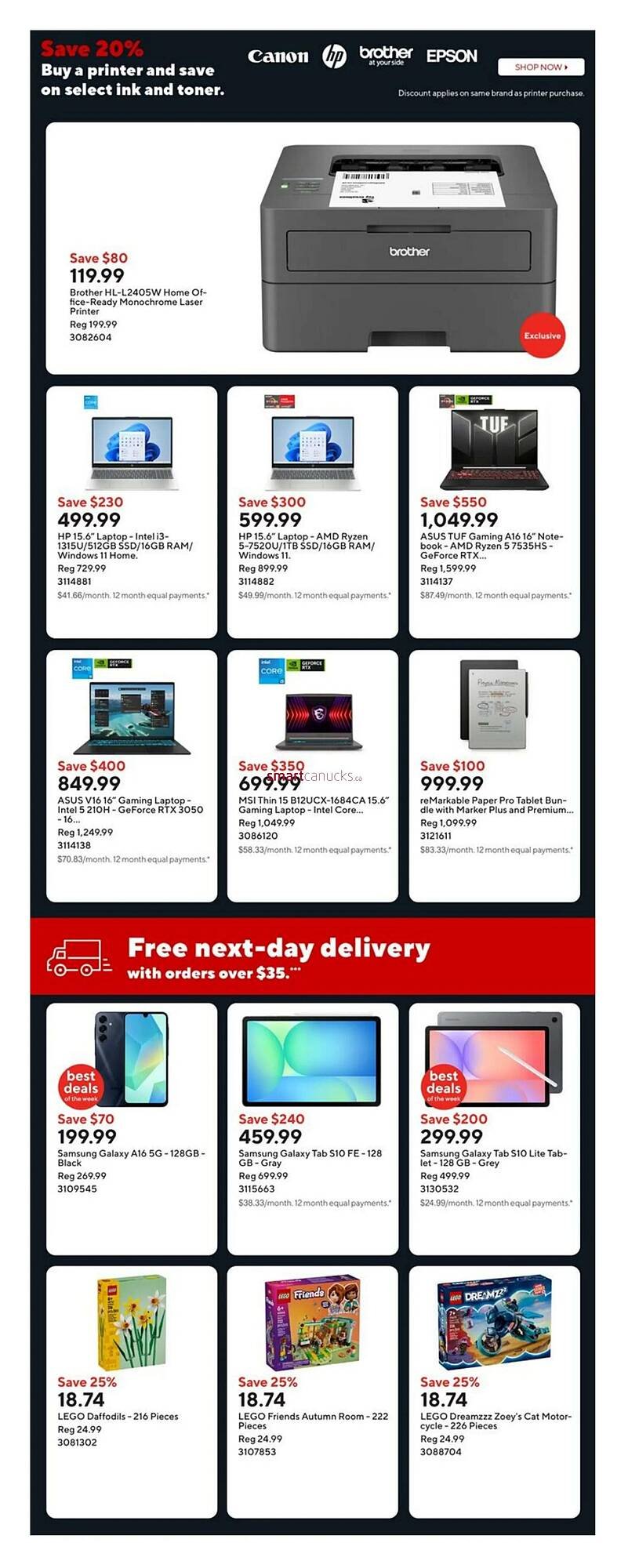 Staples flyer