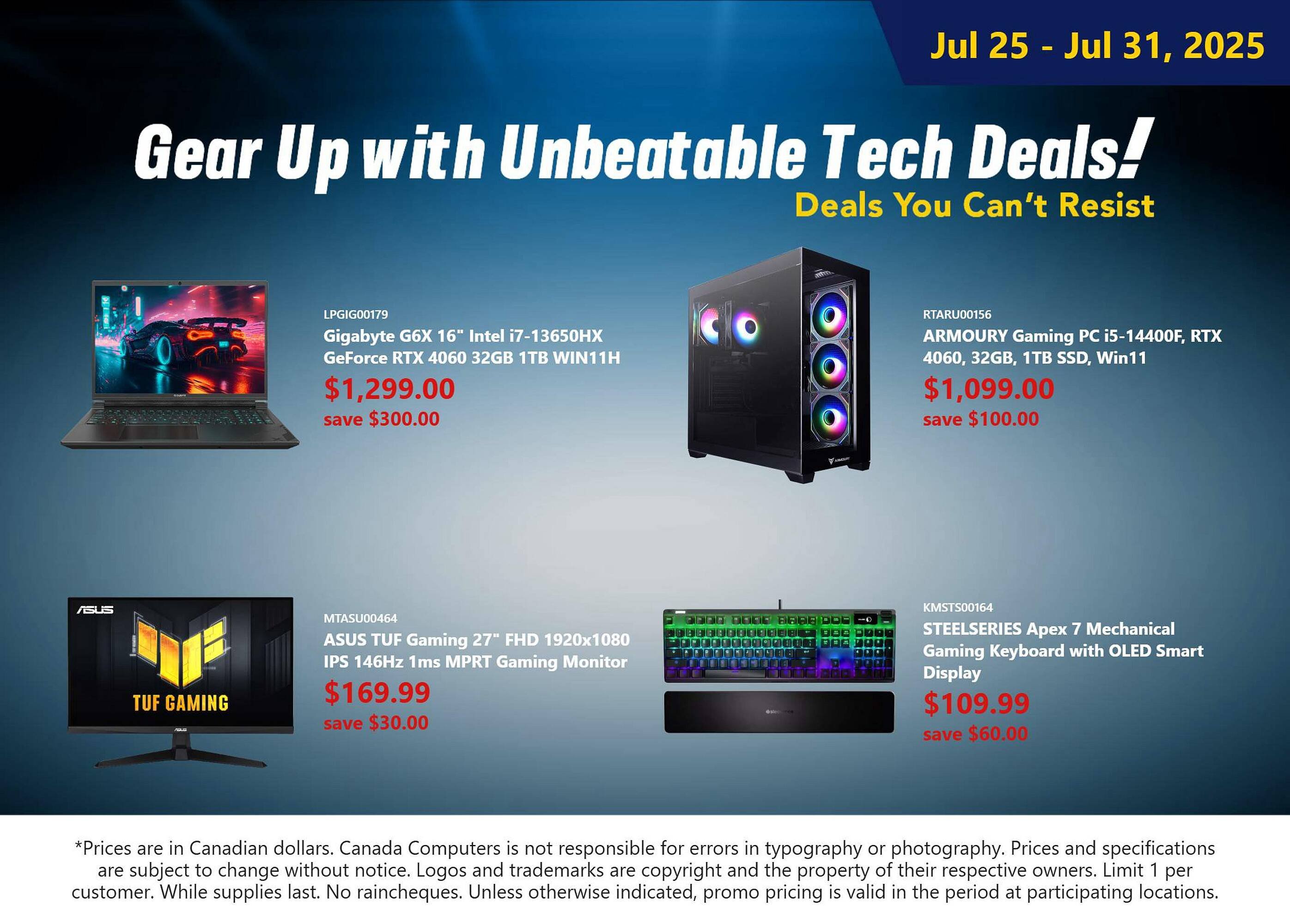 Canada Computers flyer (2025-07-25 - 2025-07-31) | 1
