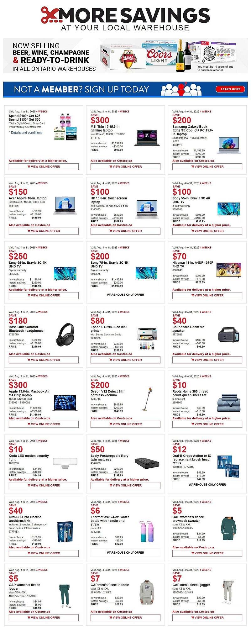 Costco flyer (2025-08-07 - 2025-08-15) | 1