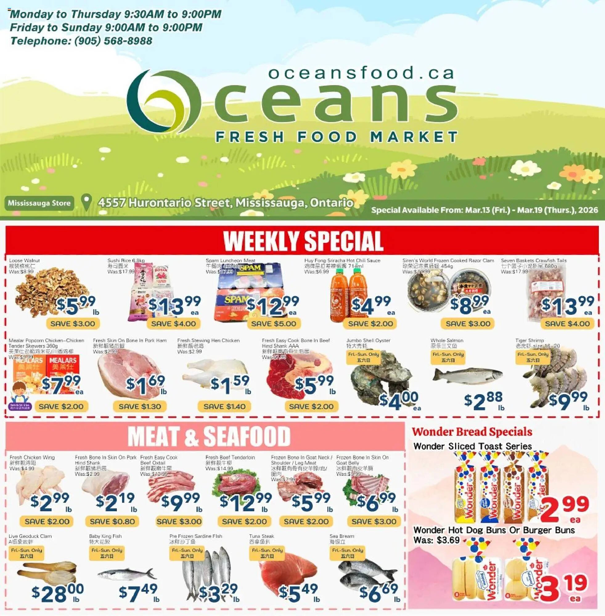 Oceans Fresh Food Market flyer (2026-03-13 - 2026-03-21) | 1