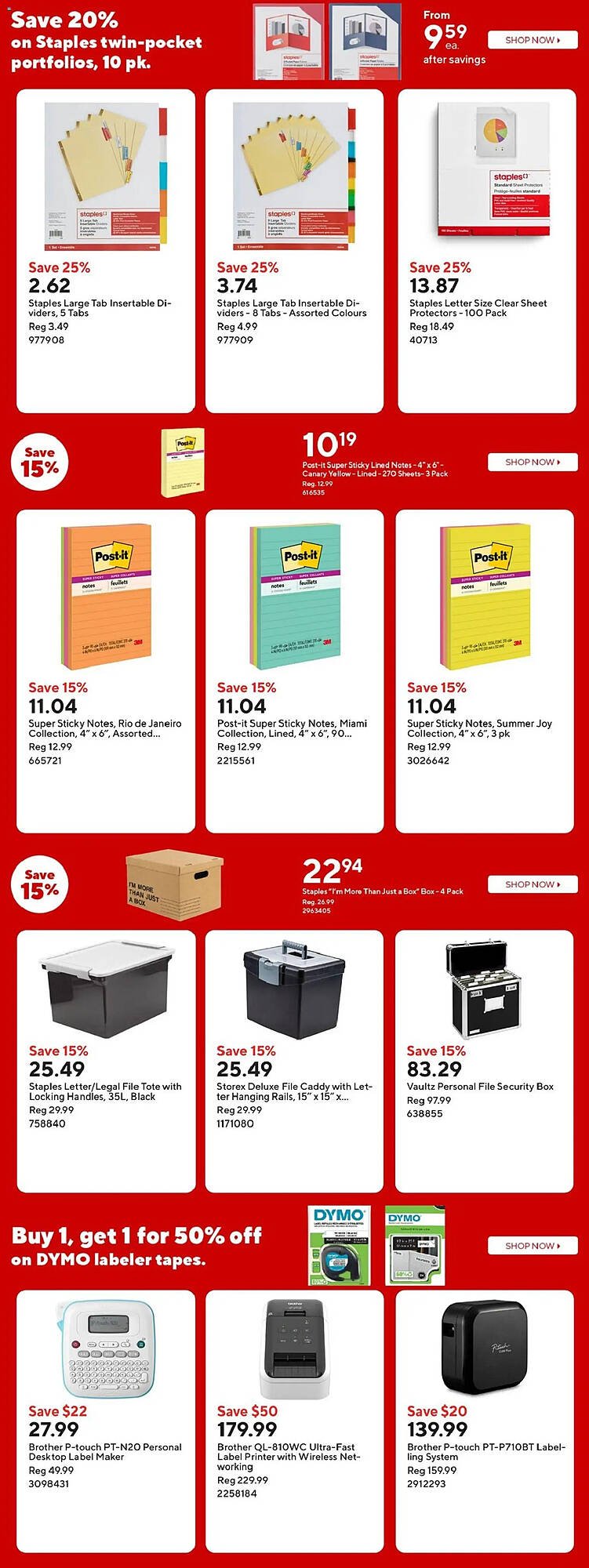 Staples flyer