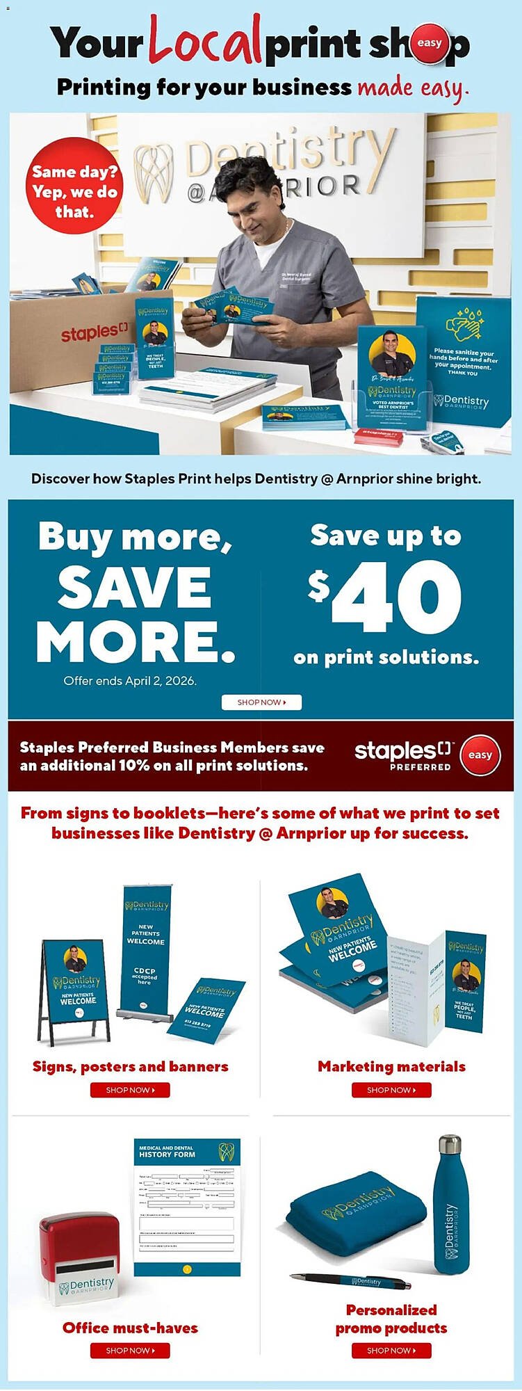 Staples flyer
