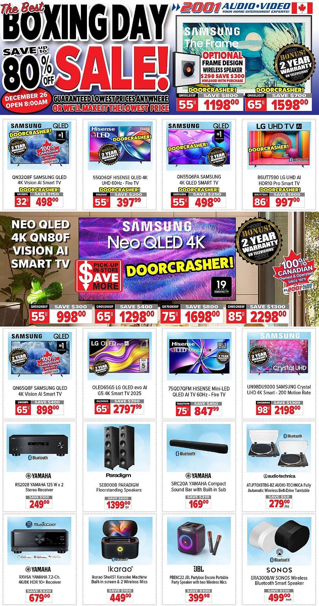 2001 Audio Video flyer (2025-12-25 - 2026-01-01) | 1