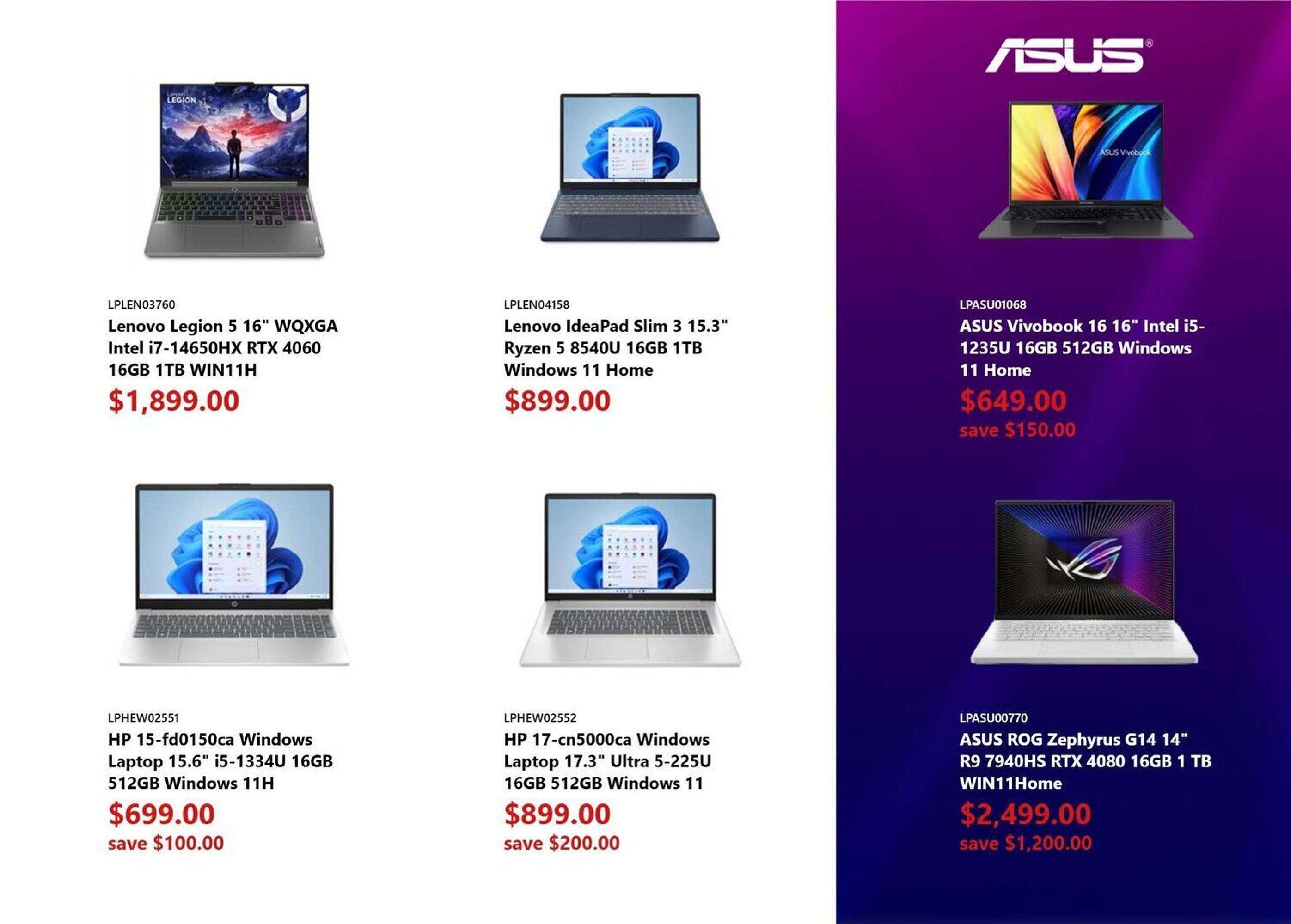 Canada Computers flyer
