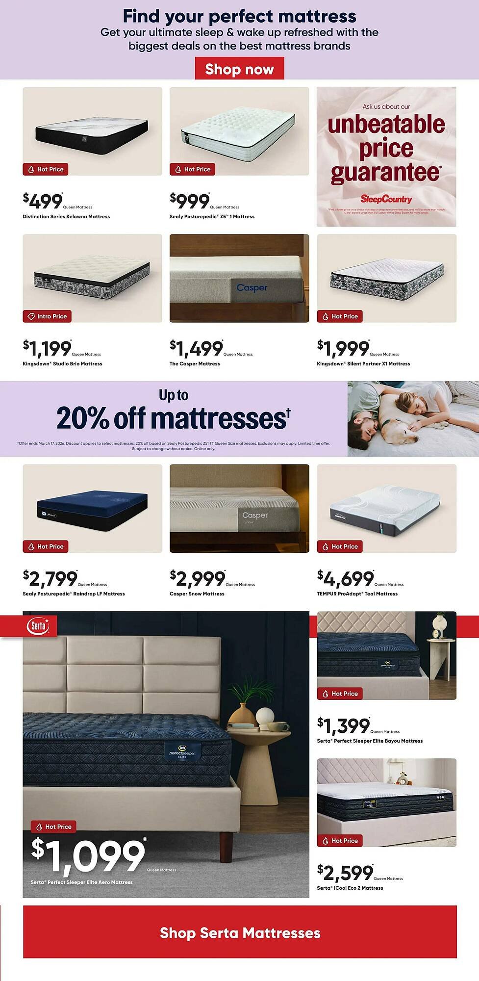 Sleep Country flyer (2026-03-11 - 2026-03-17) | 3