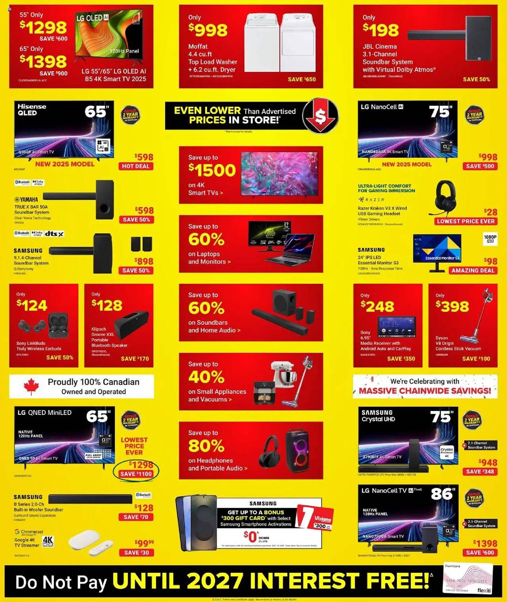 Visions Electronics flyer