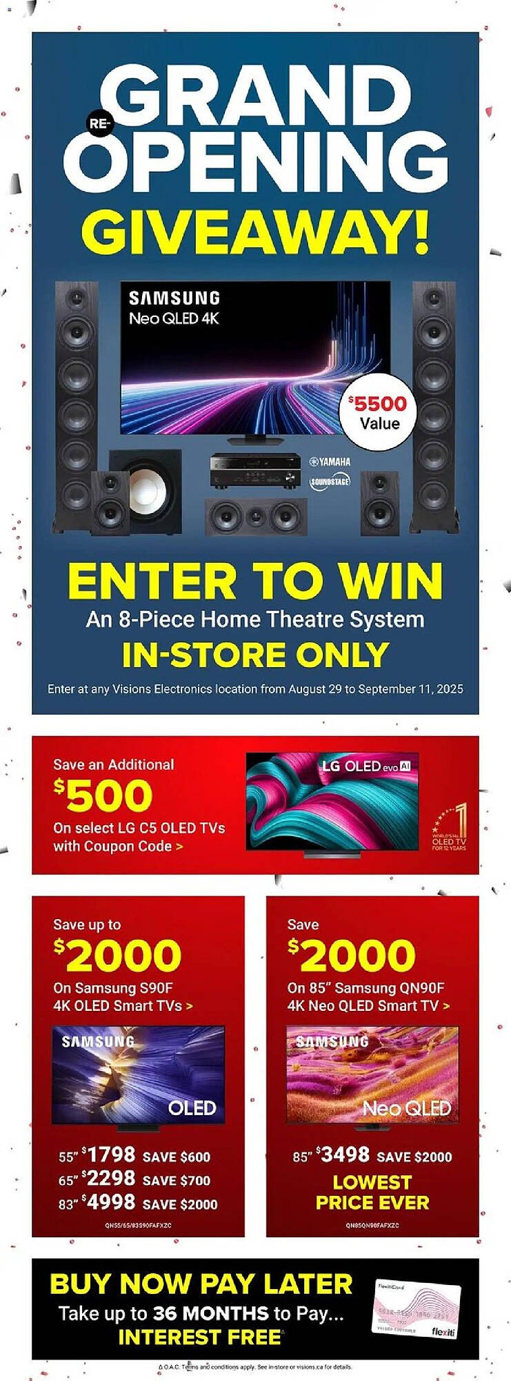 Visions Electronics flyer