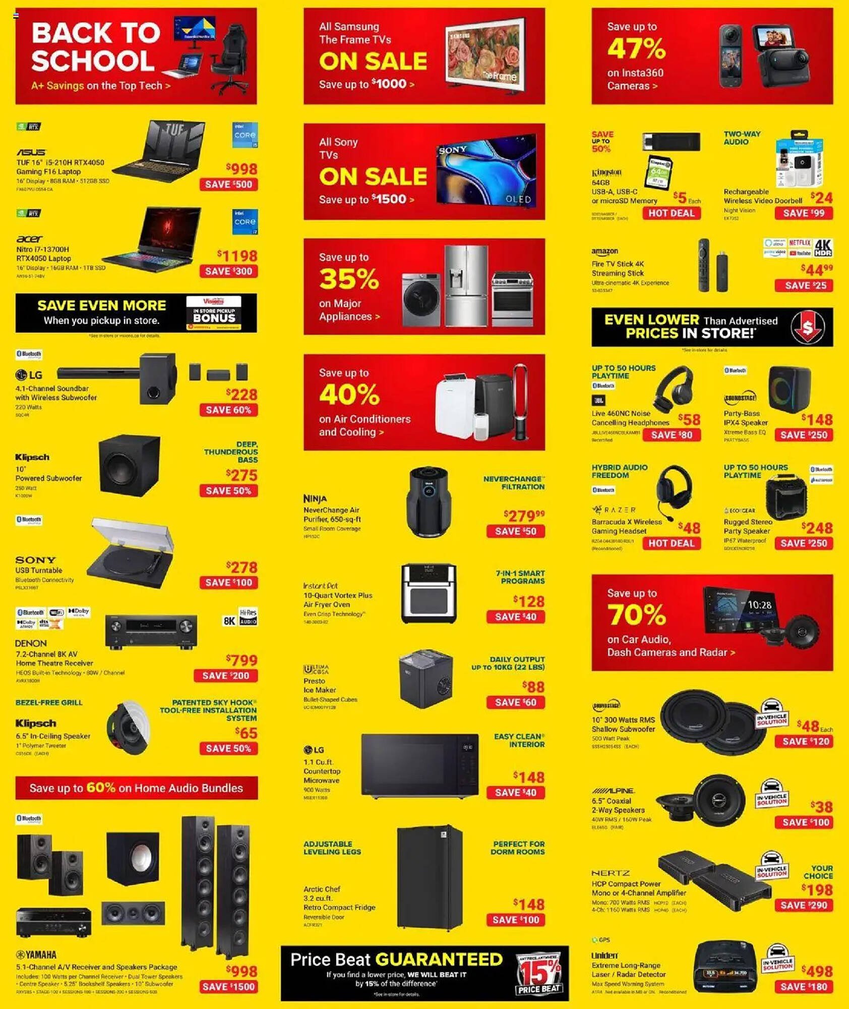 Visions Electronics flyer