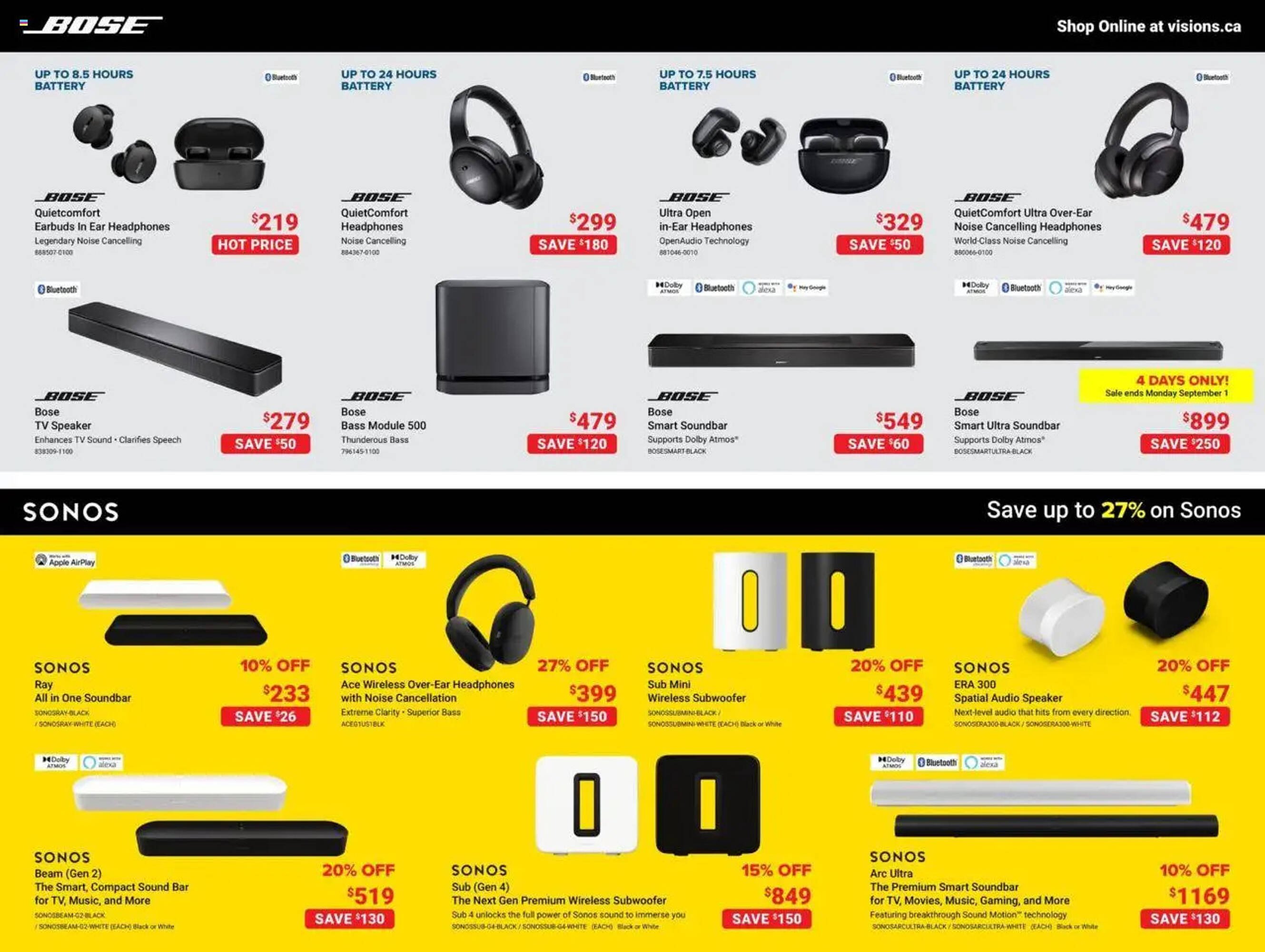Visions Electronics flyer