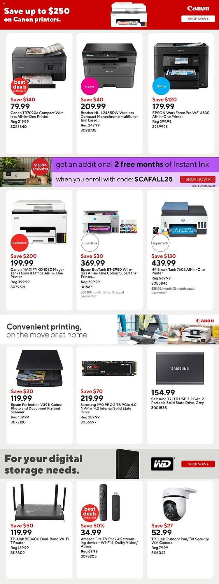 Staples flyer