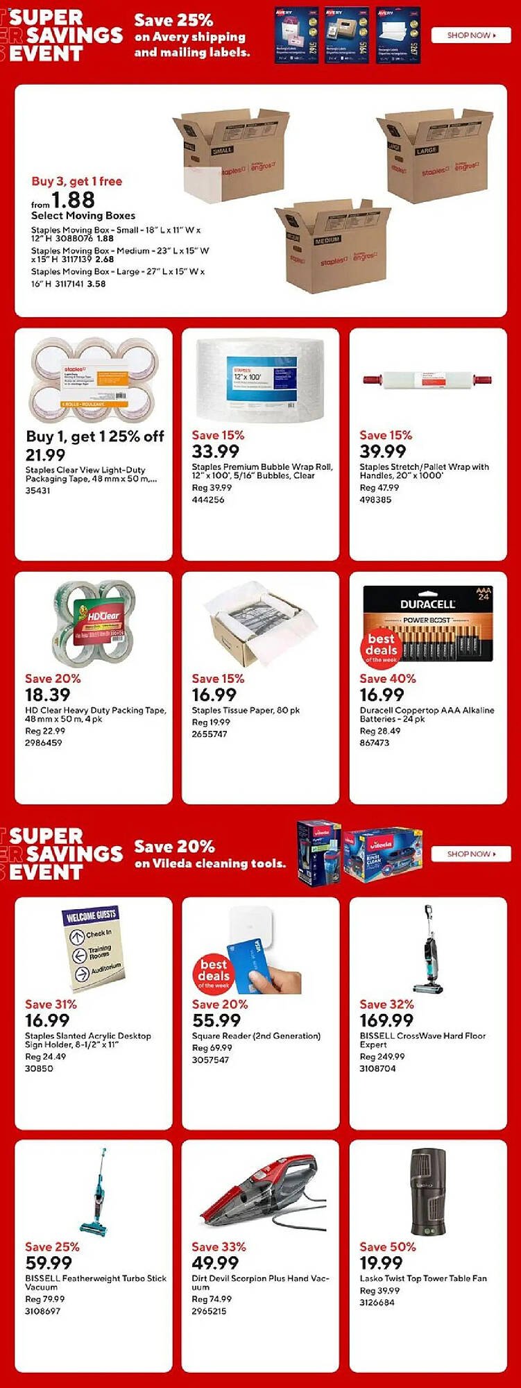 Staples flyer