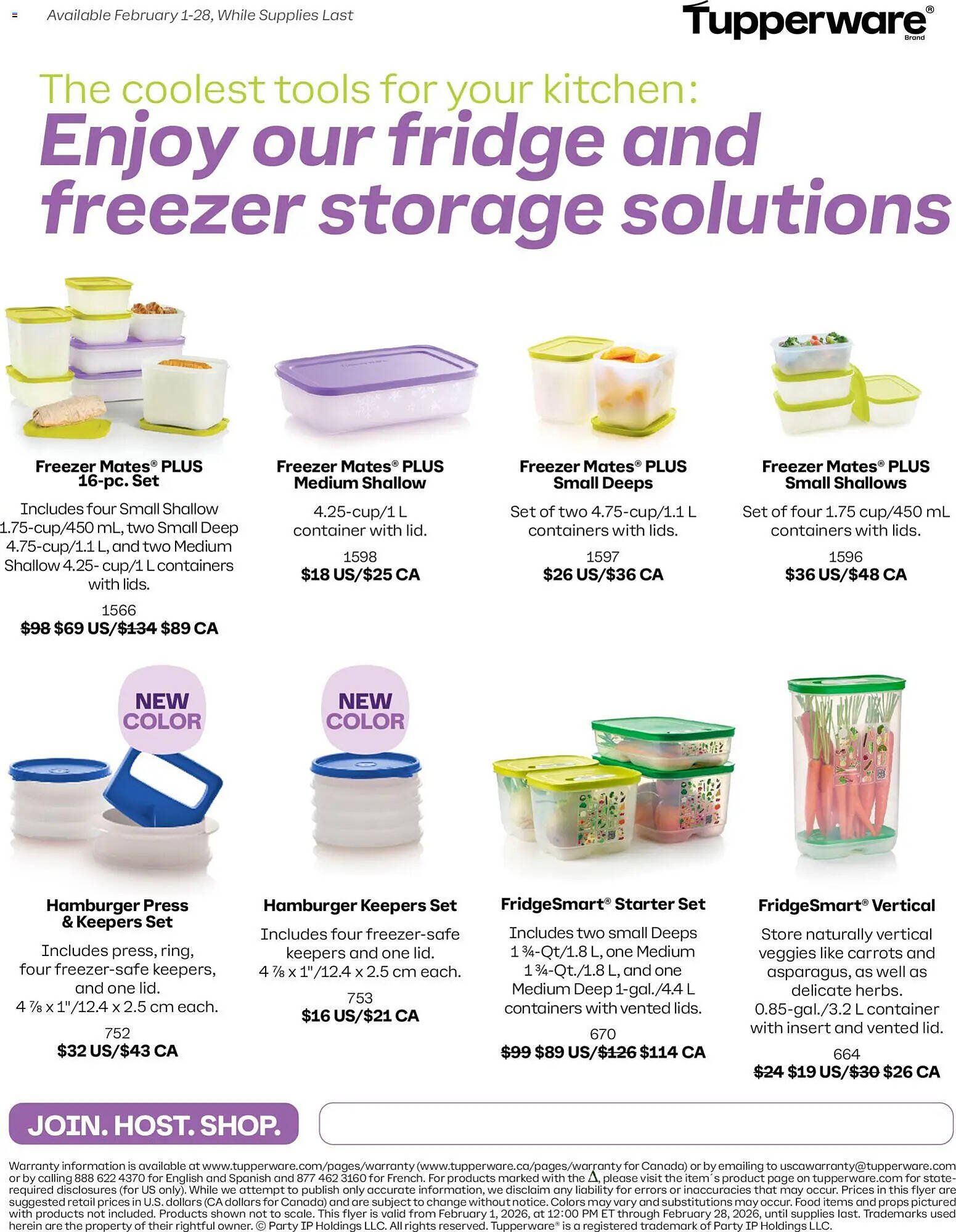 Tupperware flyer