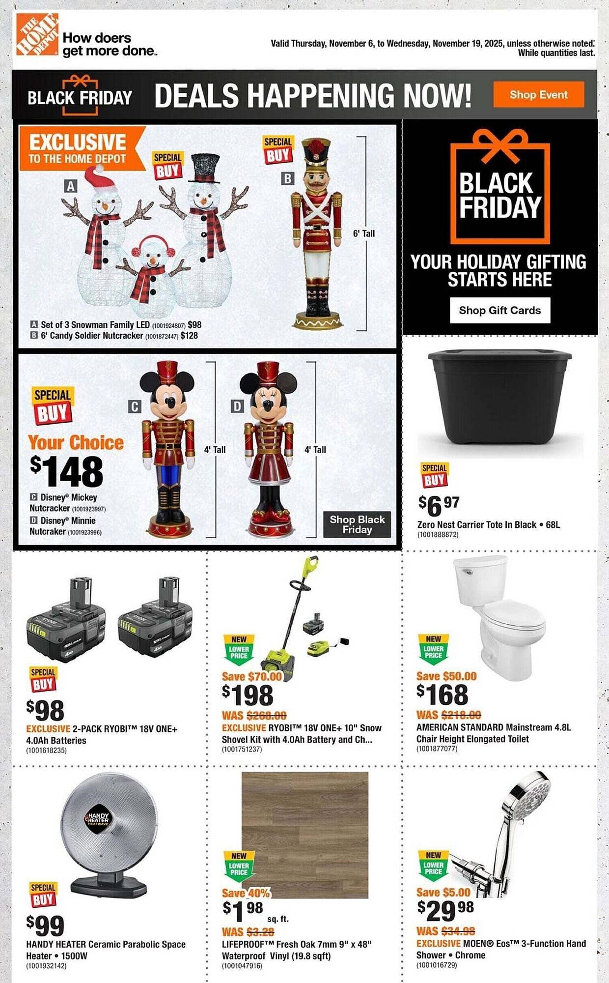 Home Depot flyer (2025-11-06 - 2025-11-13) | 1