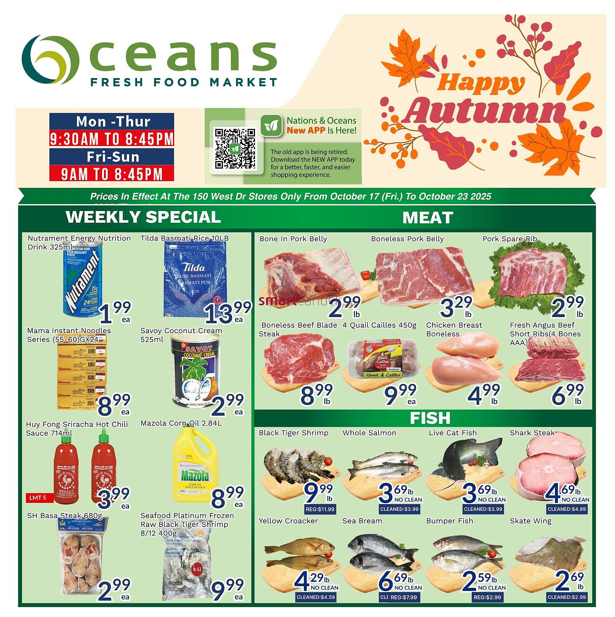 Oceans Fresh Food Market flyer (2025-10-17 - 2025-10-23) | 1