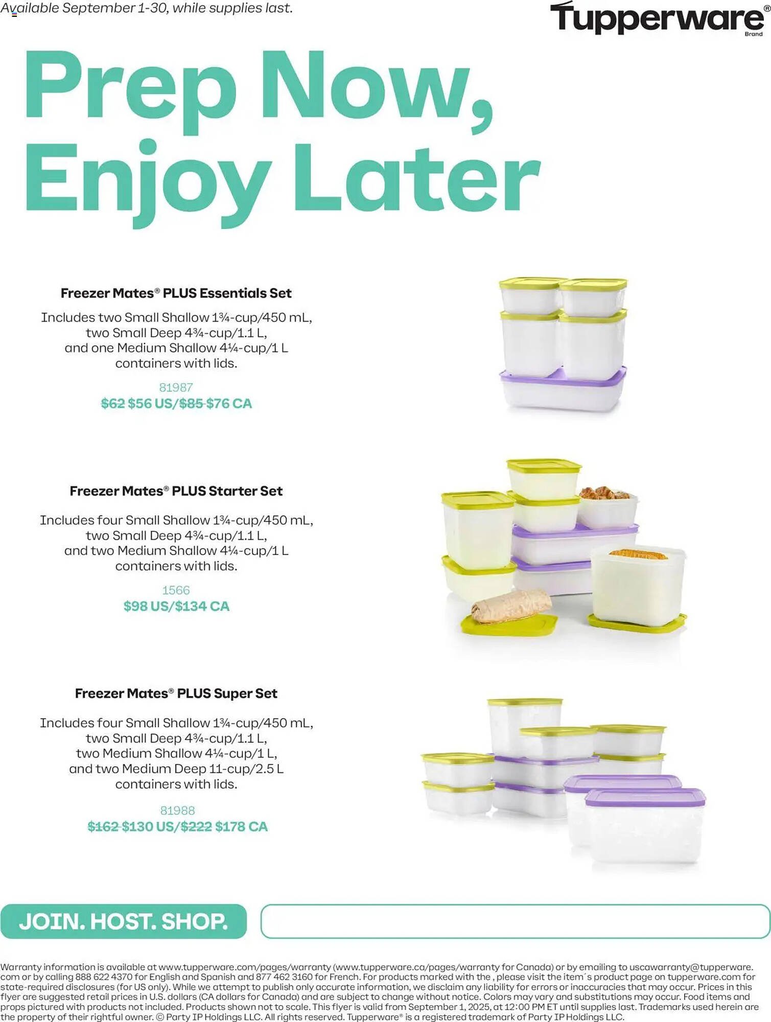 Tupperware flyer (2025-09-01 - 2025-10-01) | 1