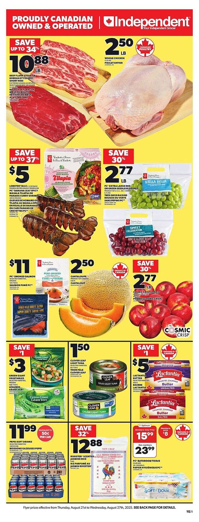 Independent Grocer flyer (2025-08-21 - 2025-08-28) | 1