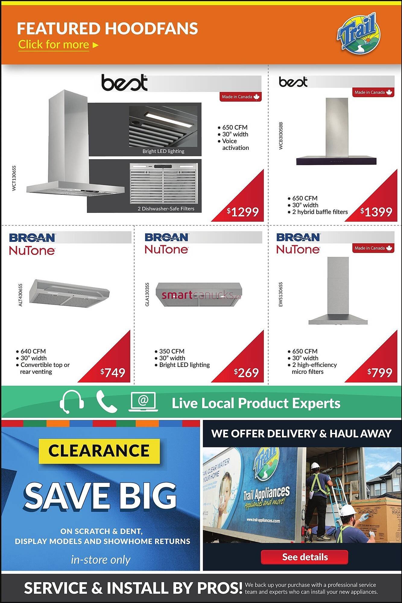 Trail Appliances flyer