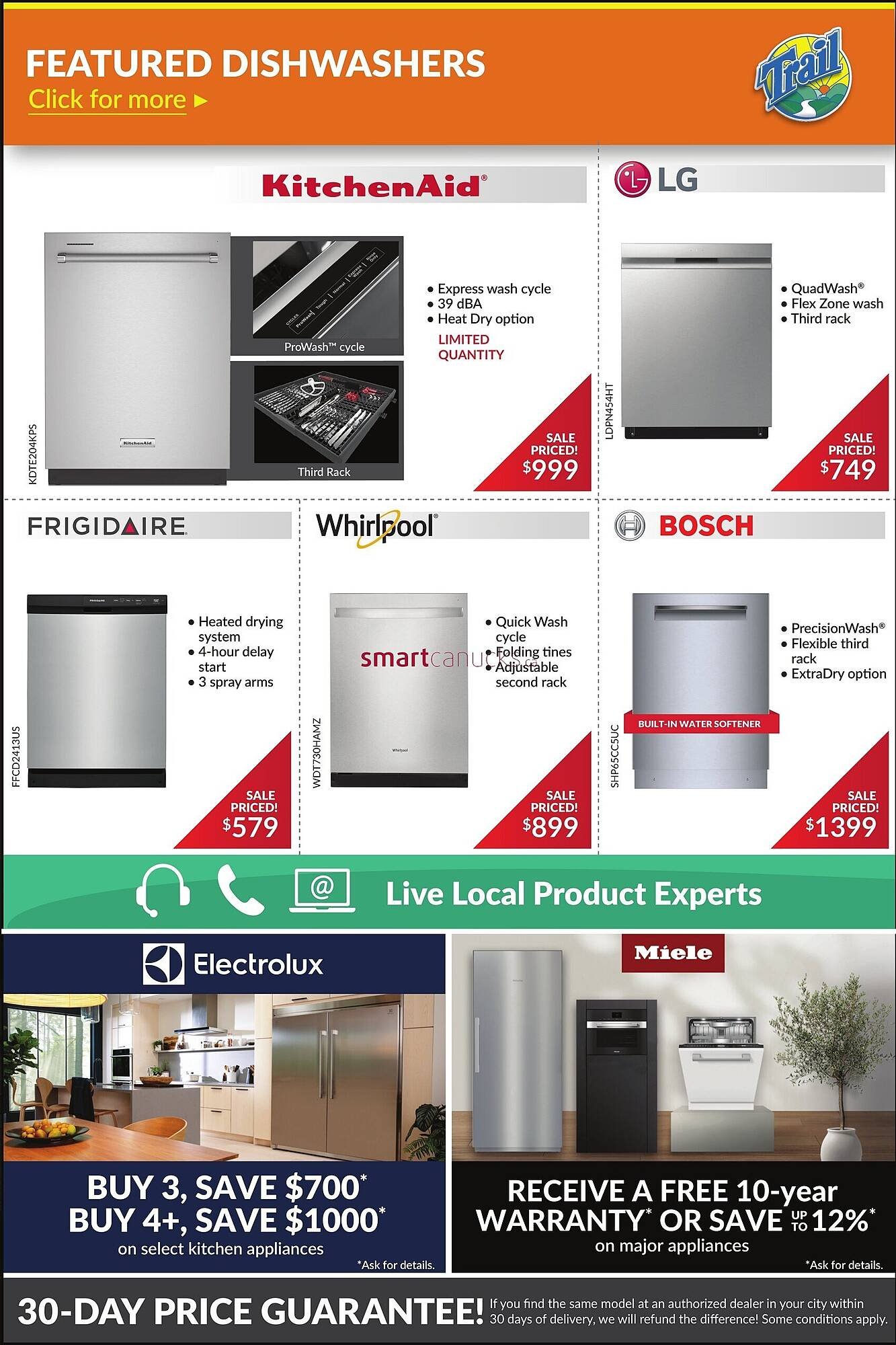 Trail Appliances flyer