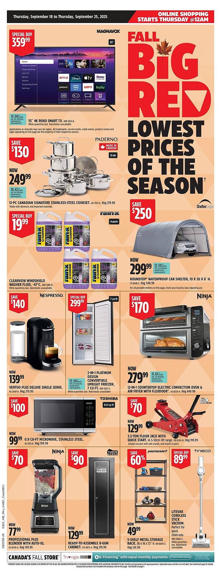 Canadian Tire flyer (2025-09-18 - 2025-09-25) | 1