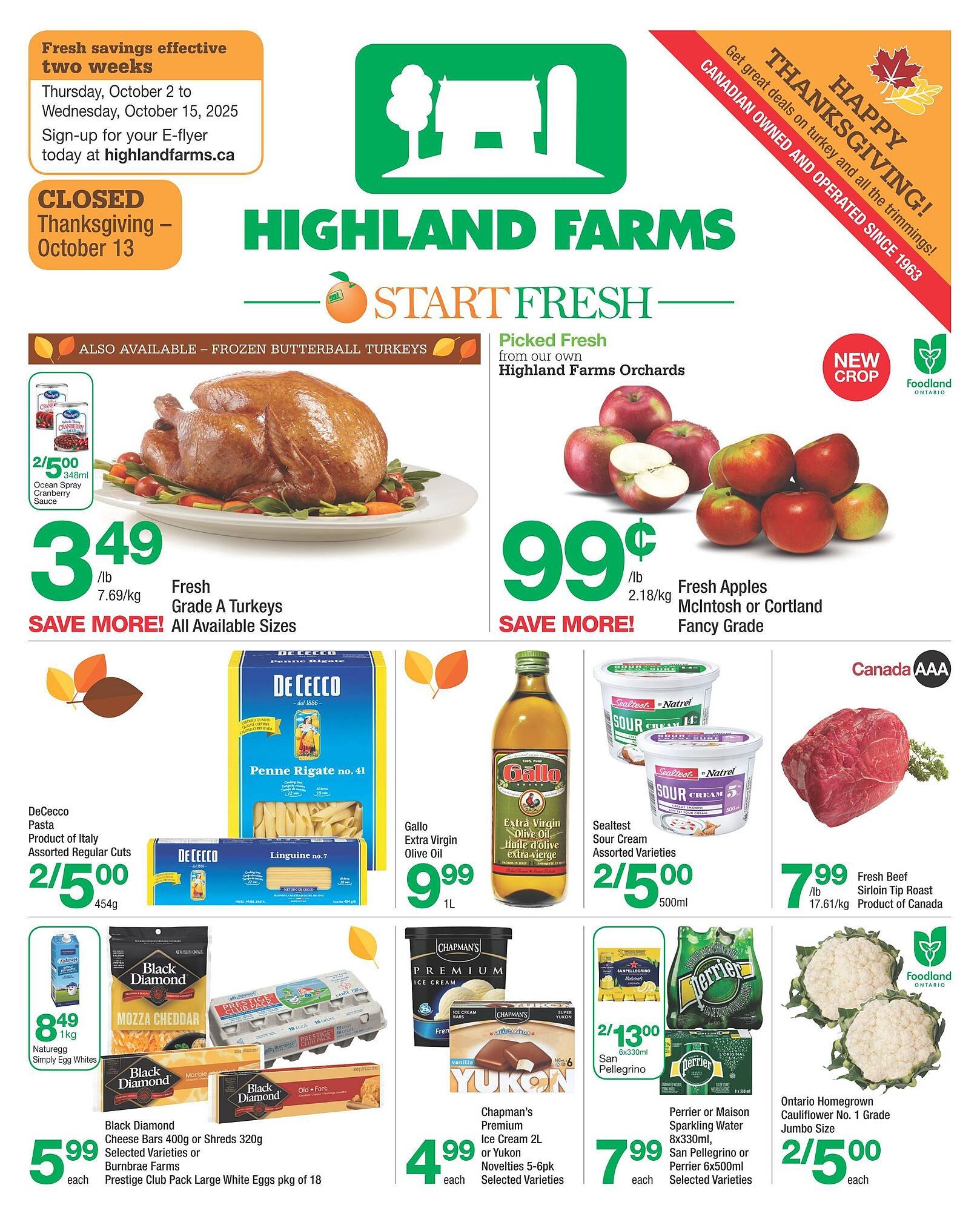 Highland Farms flyer (2025-10-01 - 2025-10-08) | 1