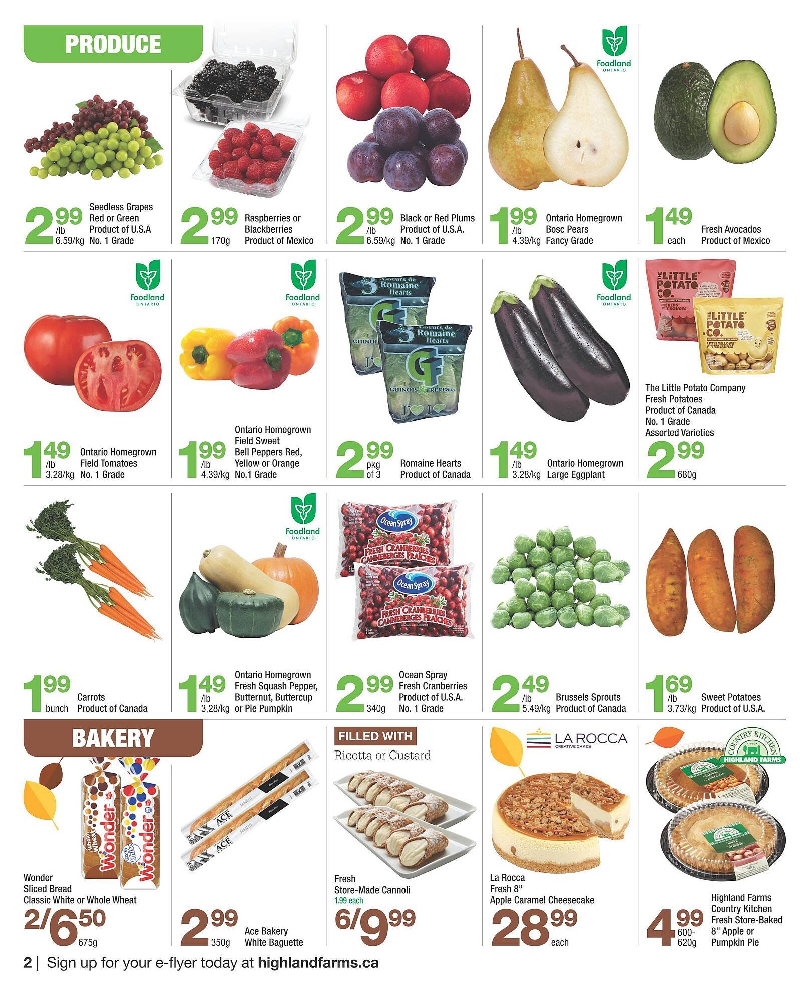 Highland Farms flyer