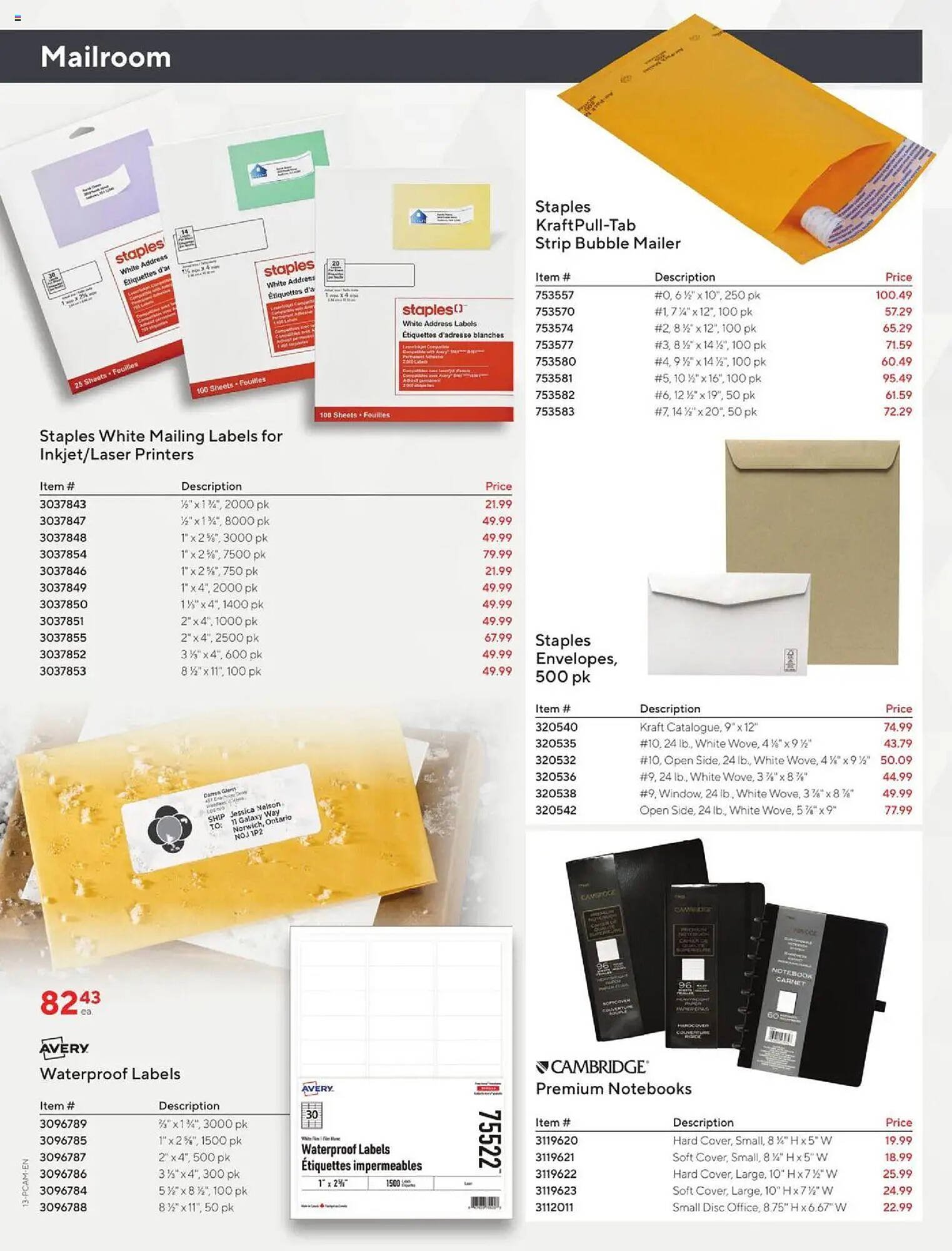Staples flyer