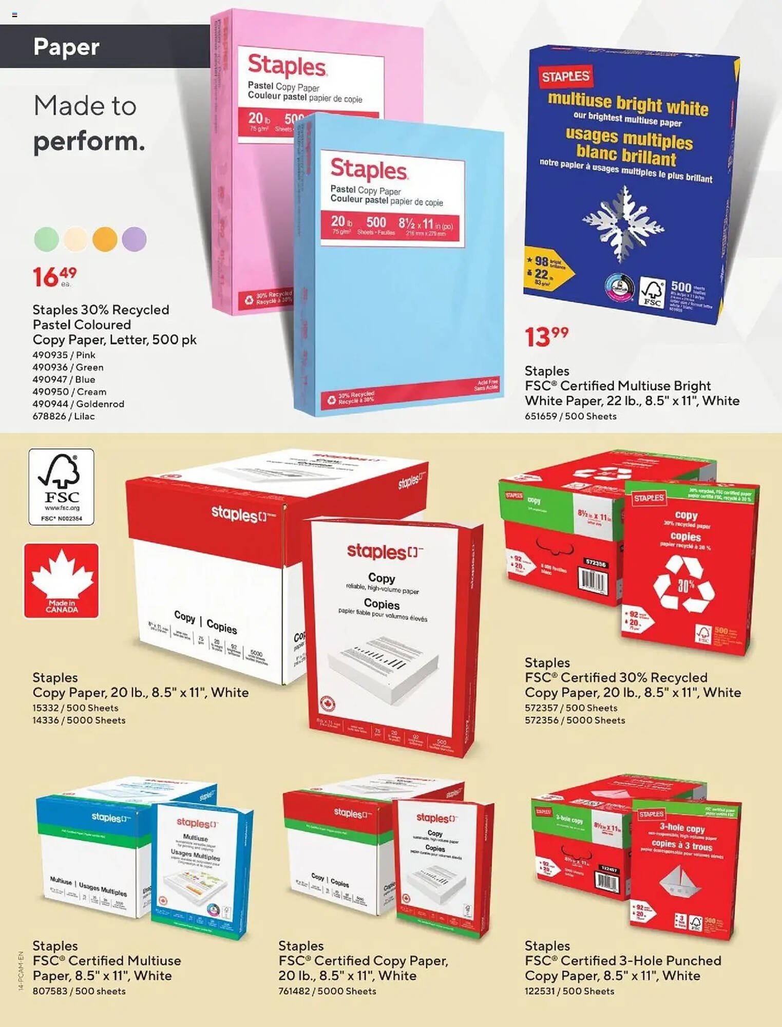 Staples flyer