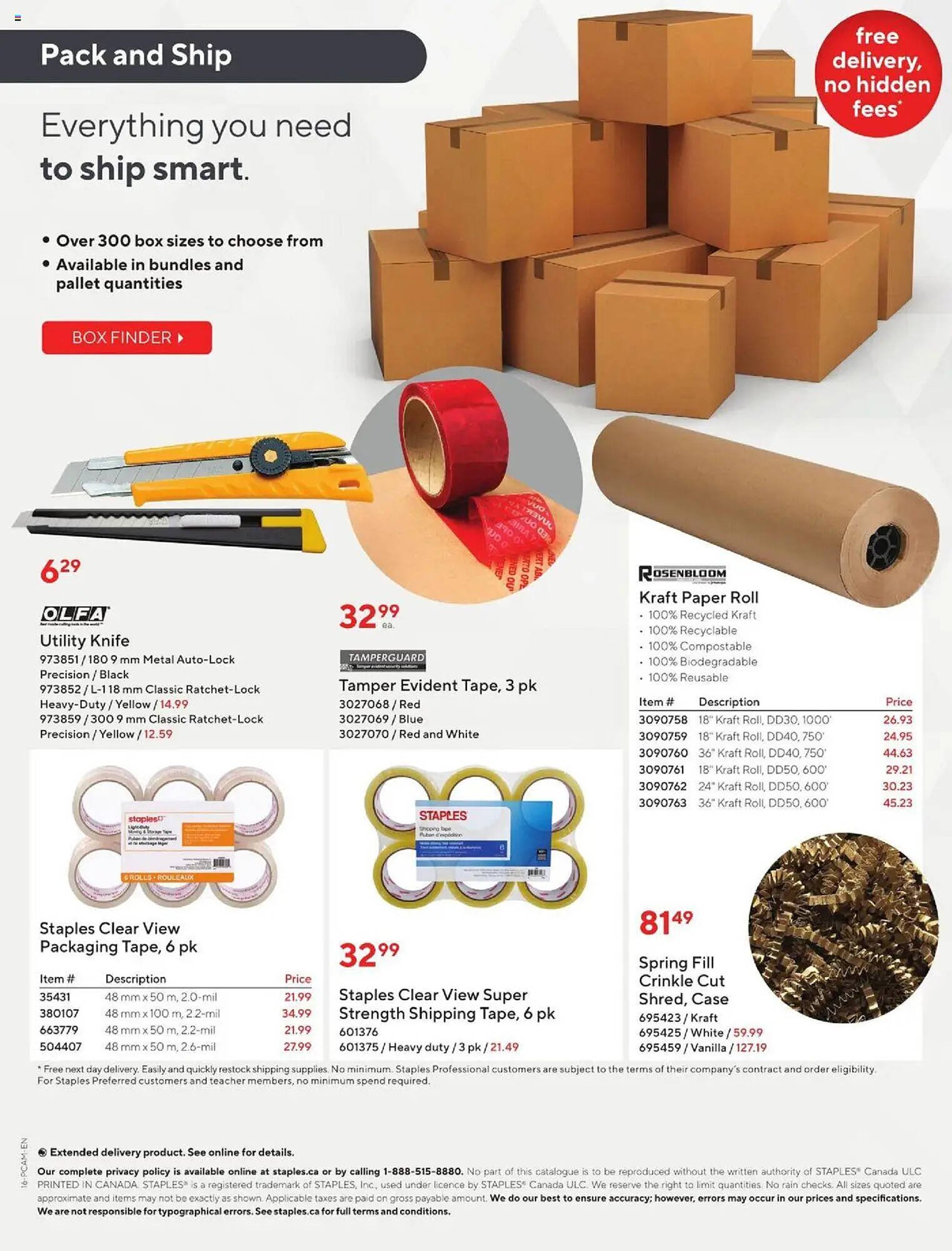 Staples flyer