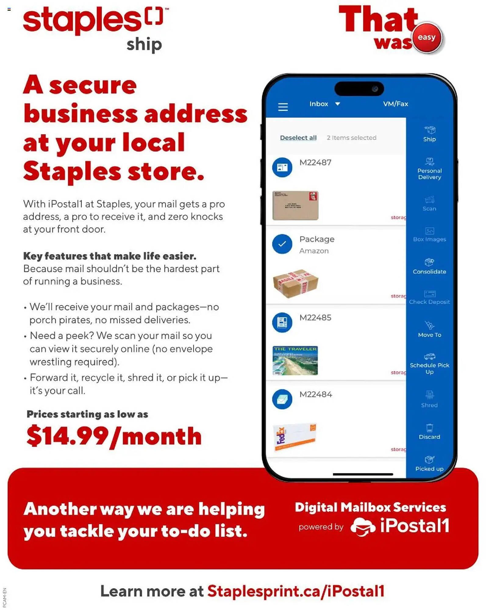 Staples flyer