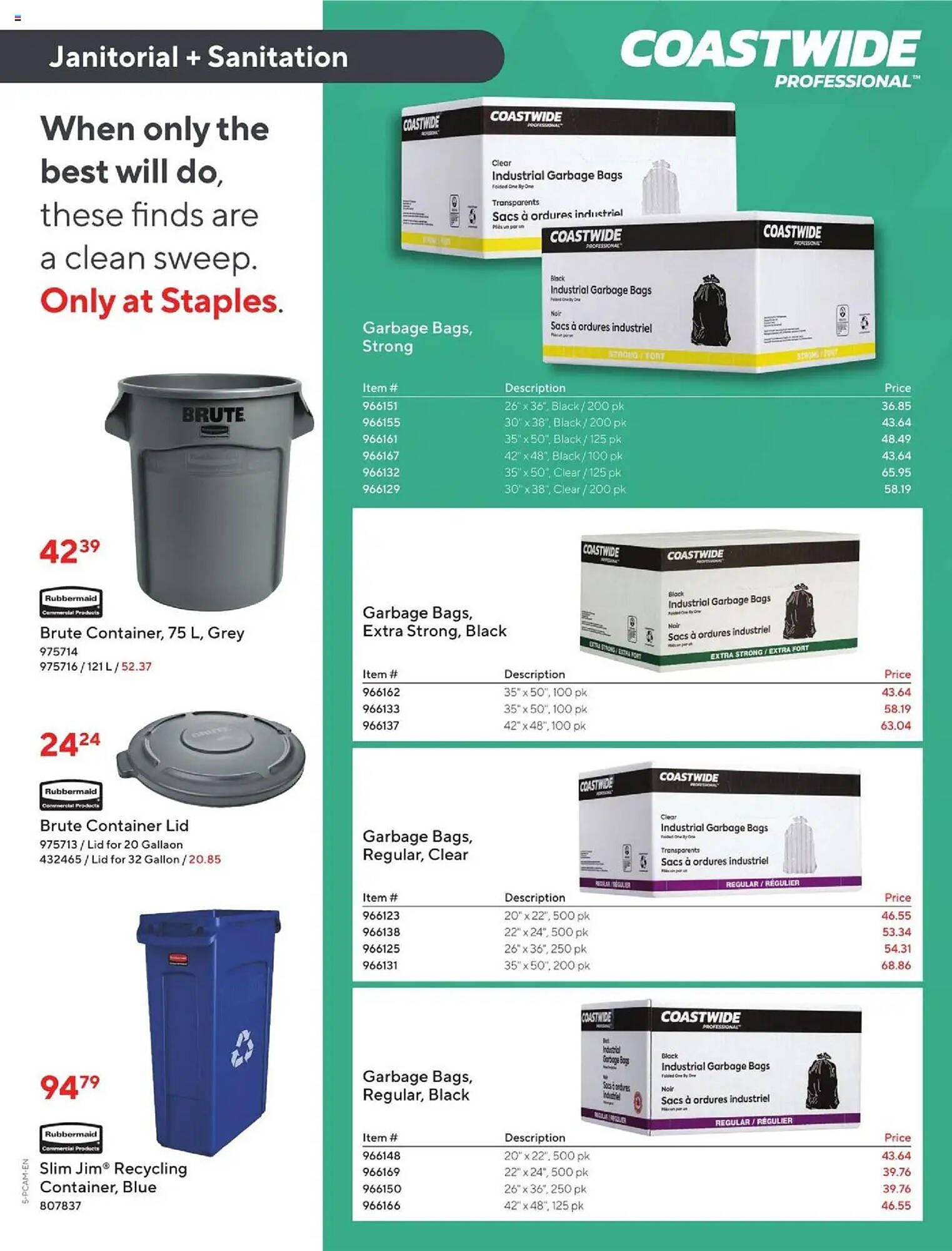 Staples flyer