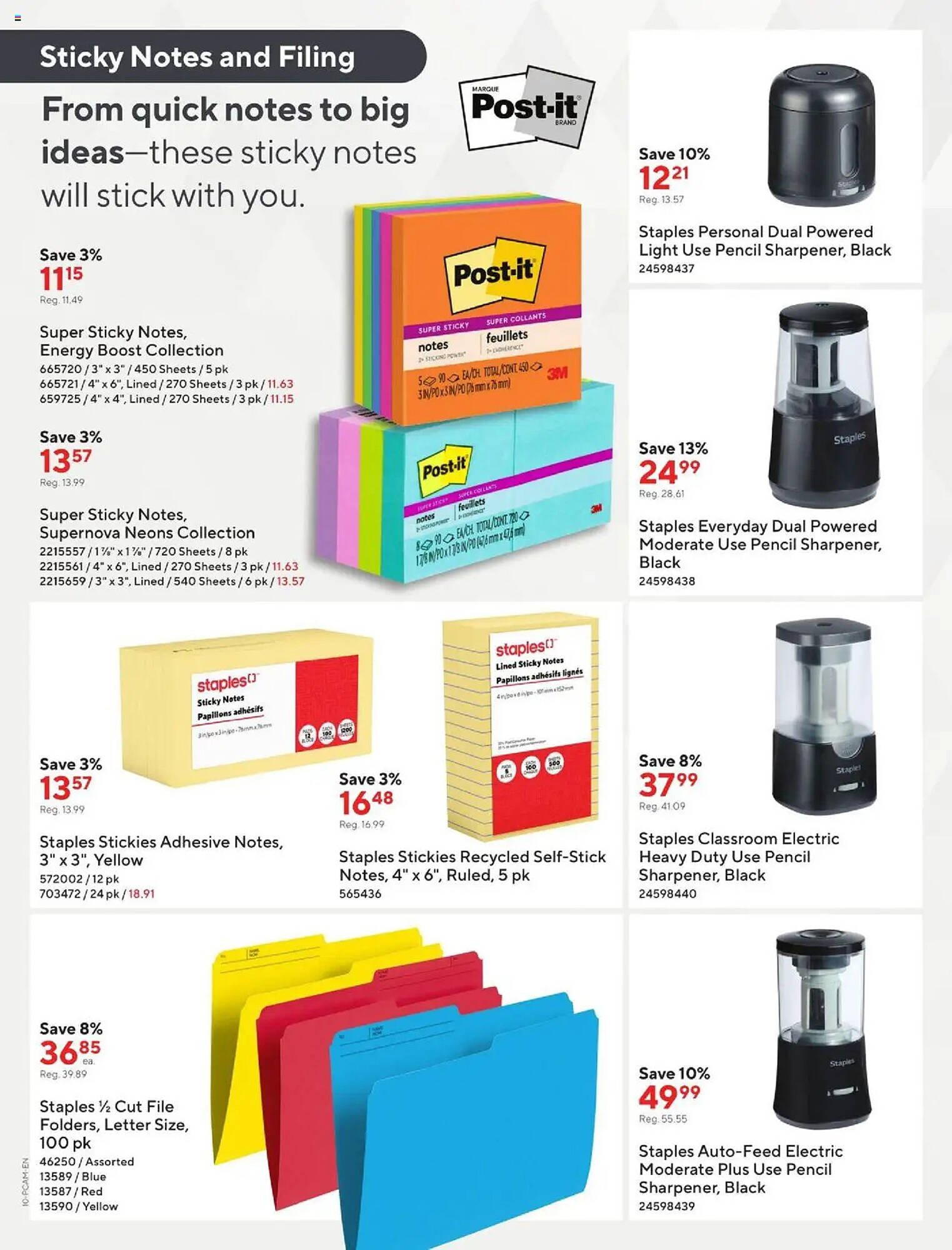 Staples flyer