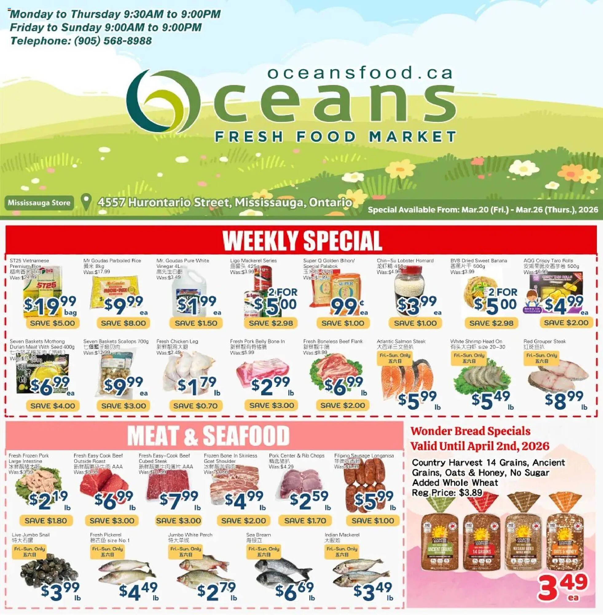 Oceans Fresh Food Market flyer (2026-03-20 - 2026-03-26) | 1