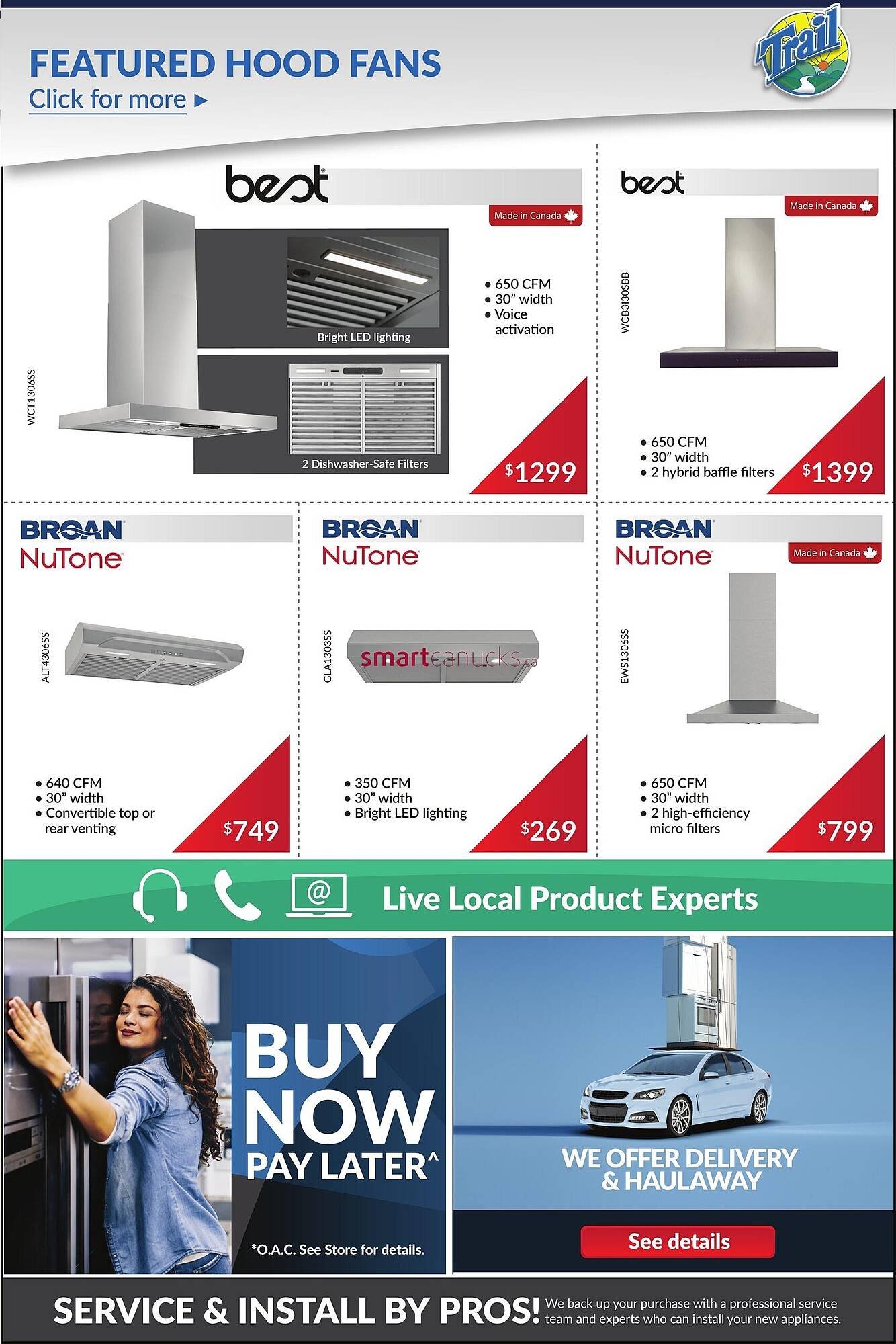 Trail Appliances flyer