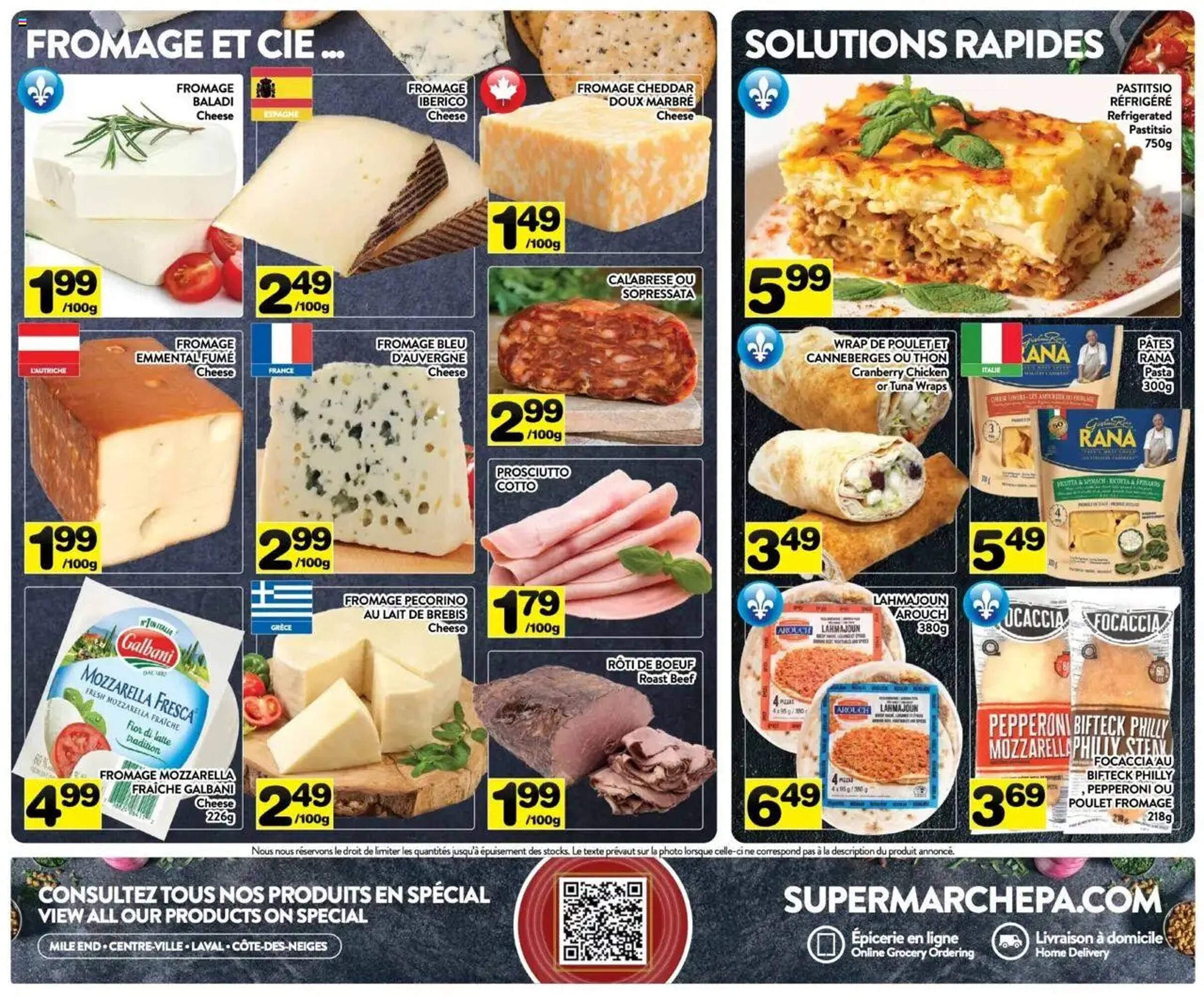 Supermarché PA flyer