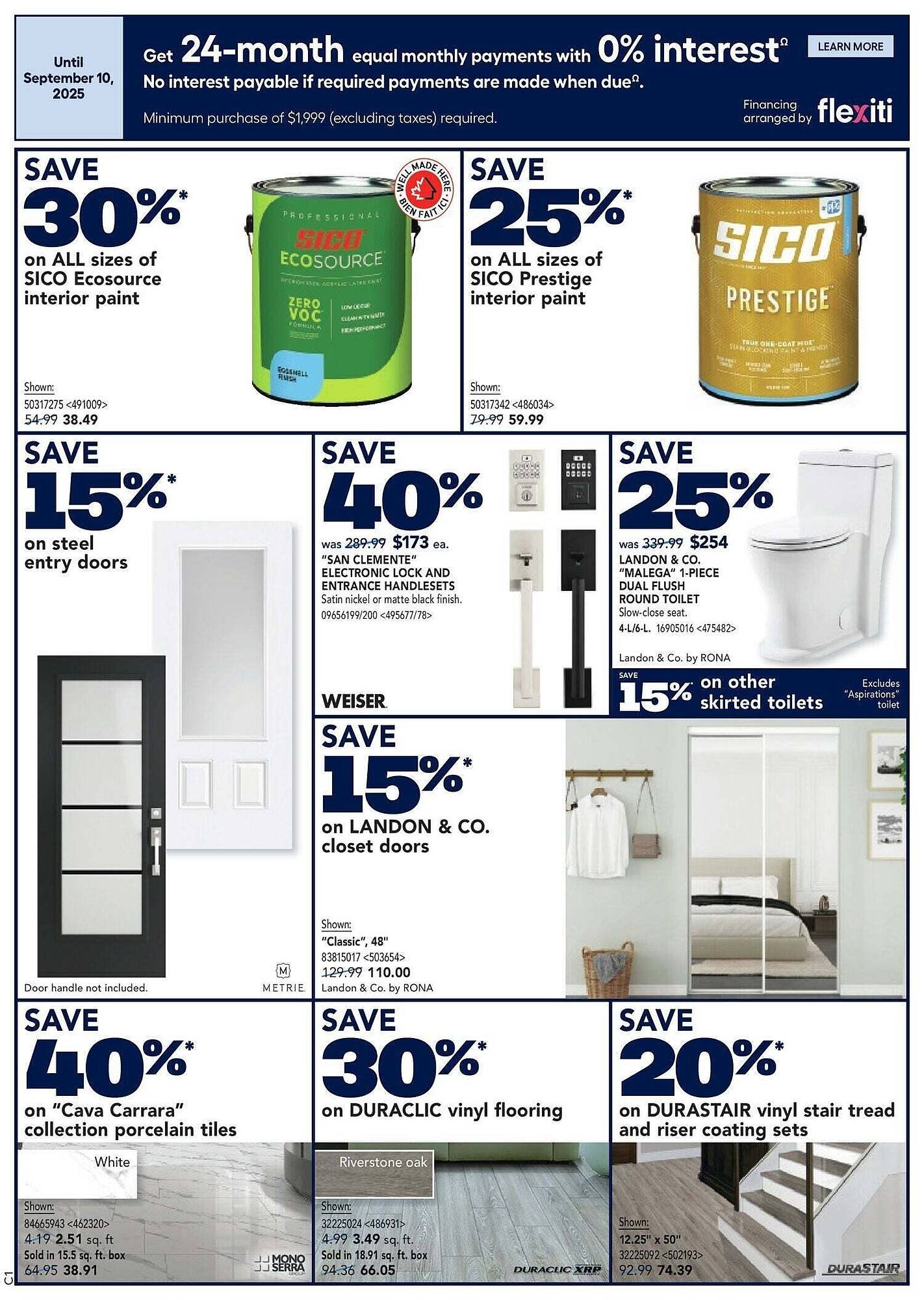 RONA flyer