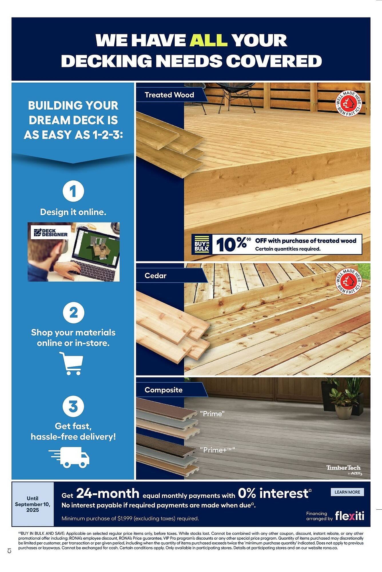 RONA flyer