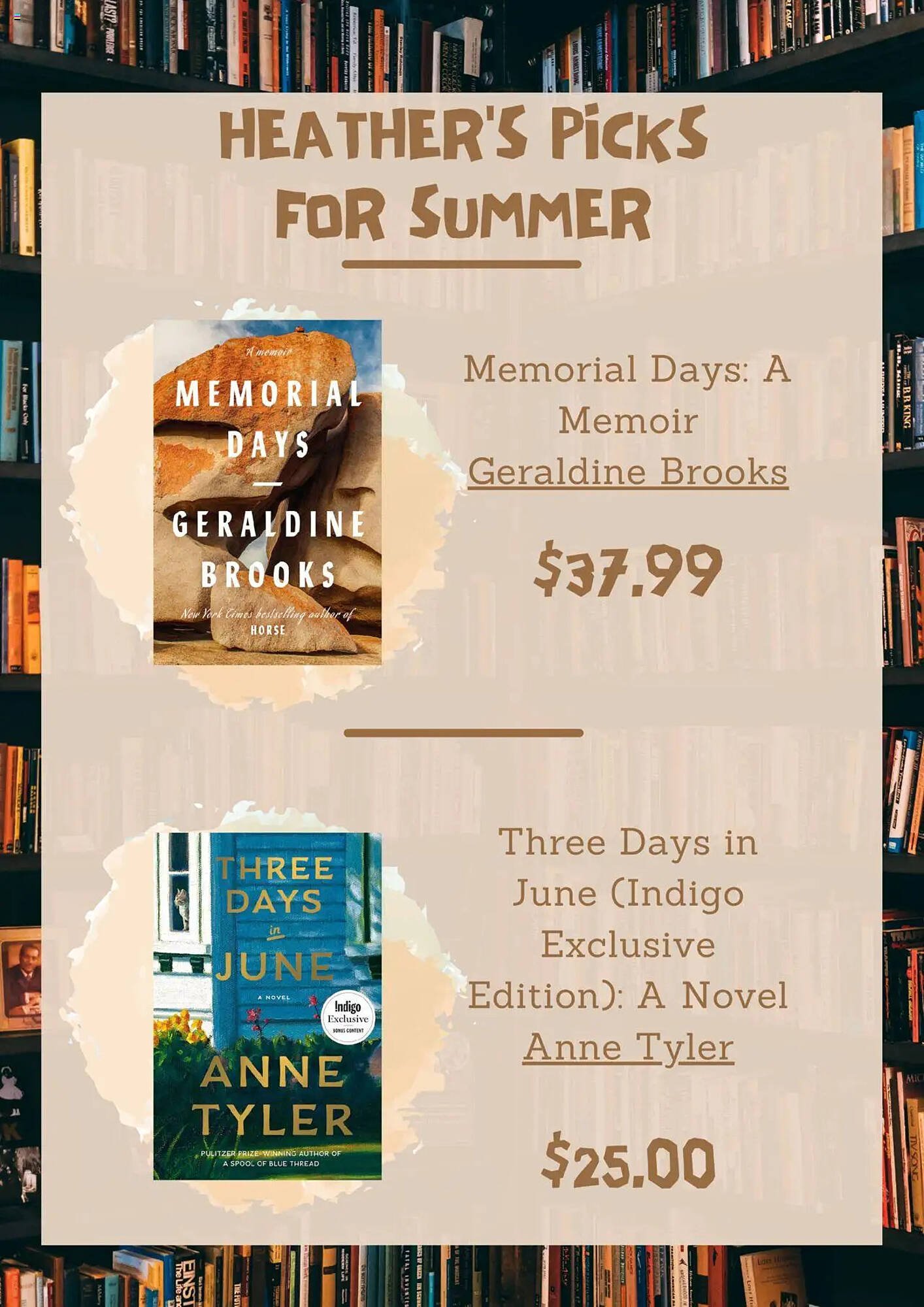 Chapters Indigo flyer