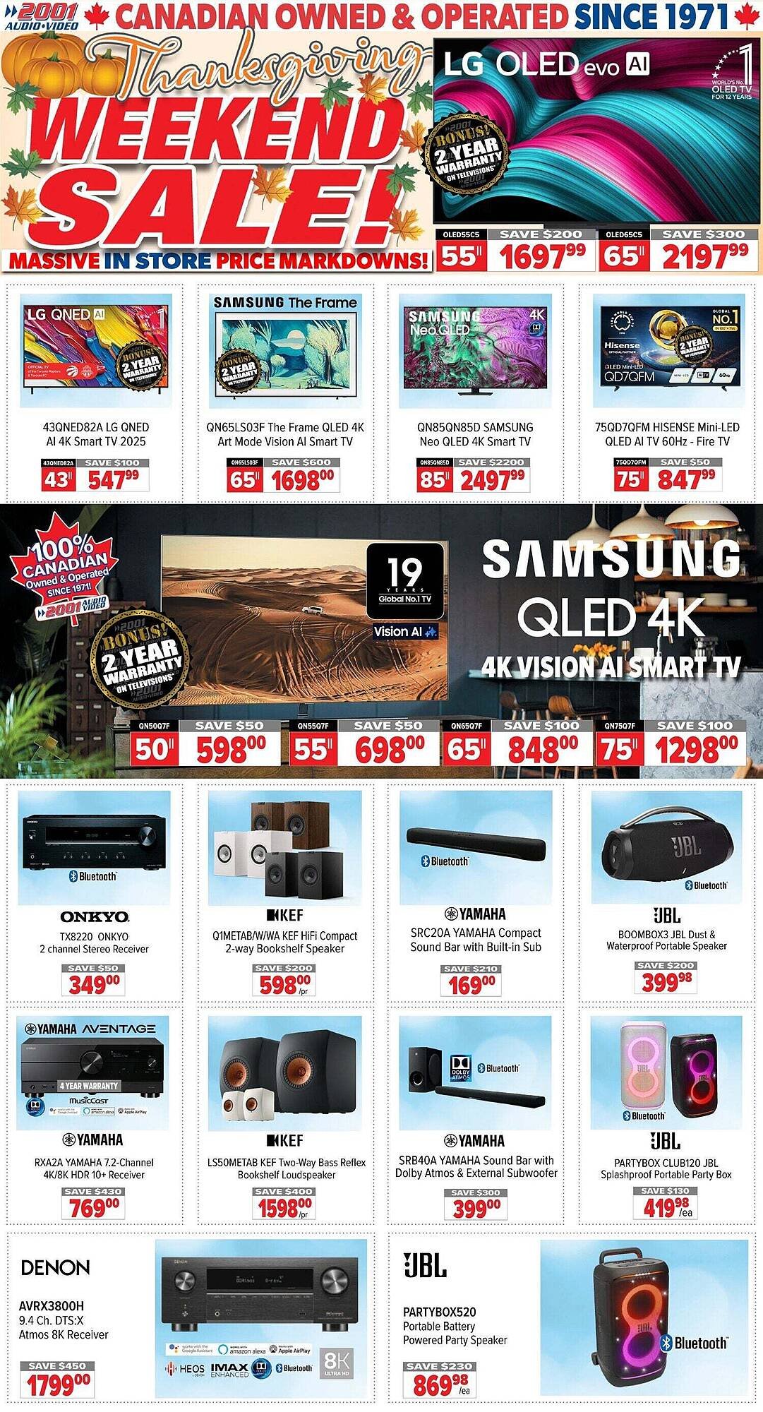 2001 Audio Video flyer (2025-10-10 - 2025-10-23) | 1