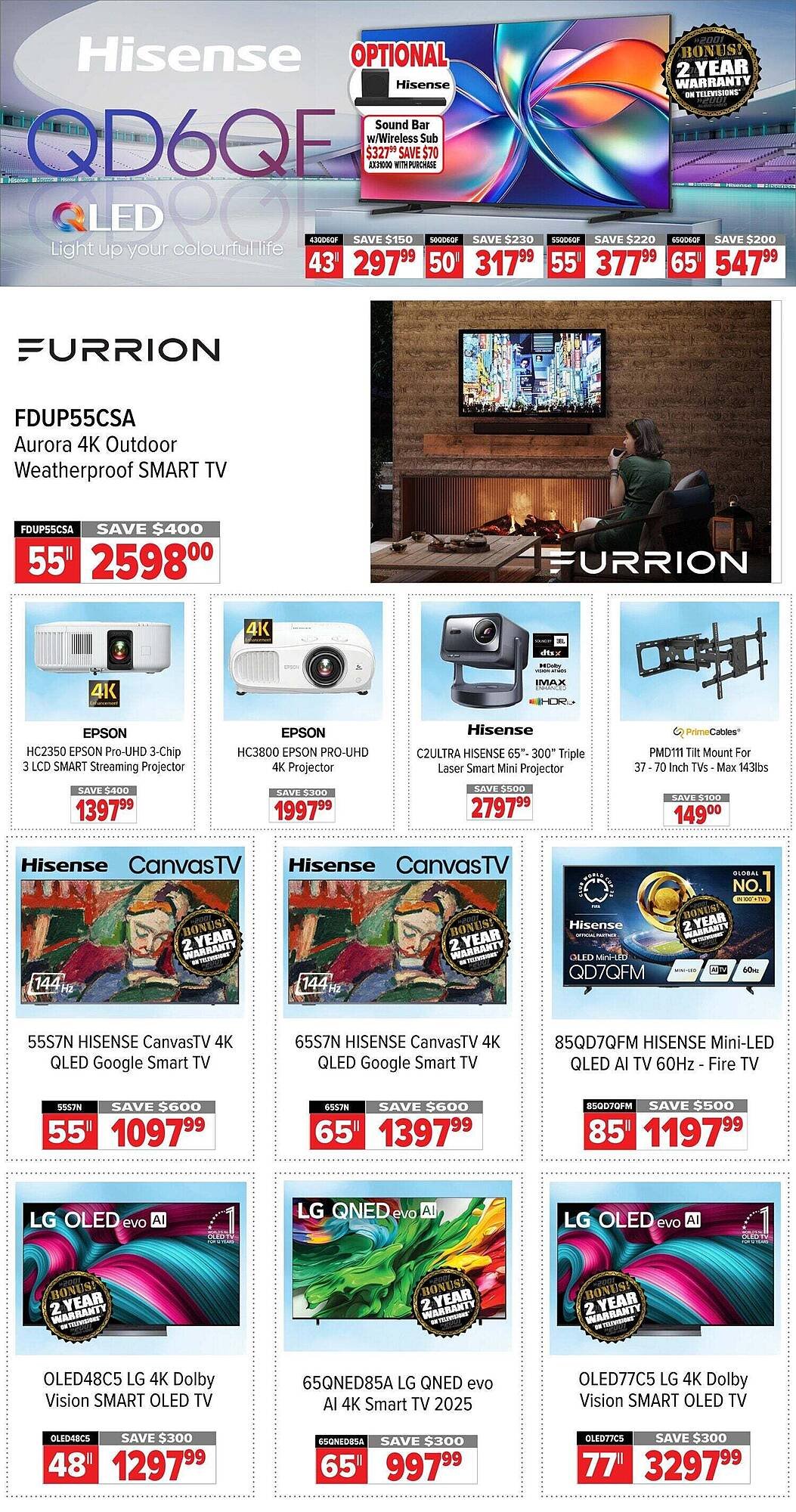 2001 Audio Video flyer