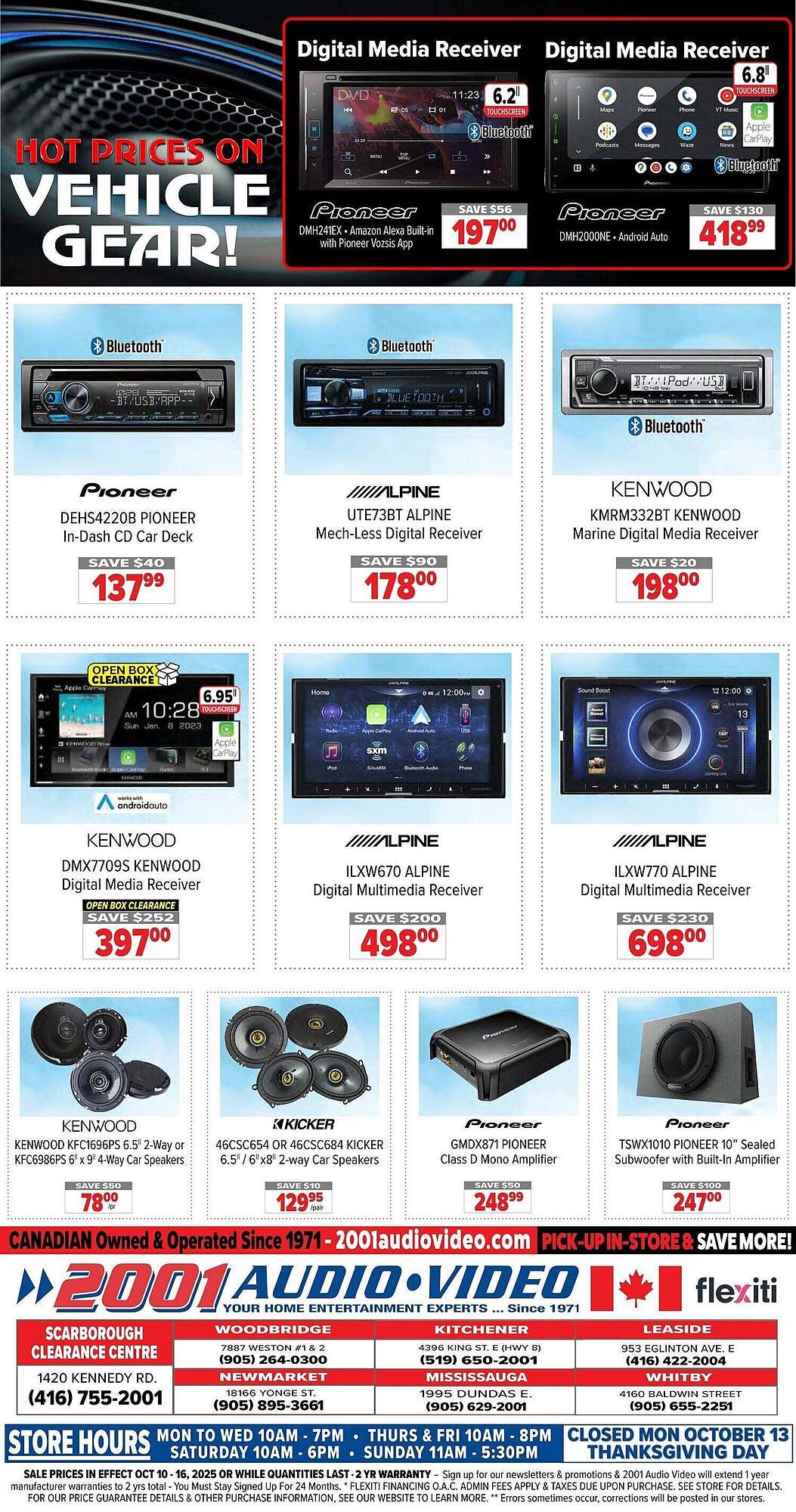 2001 Audio Video flyer