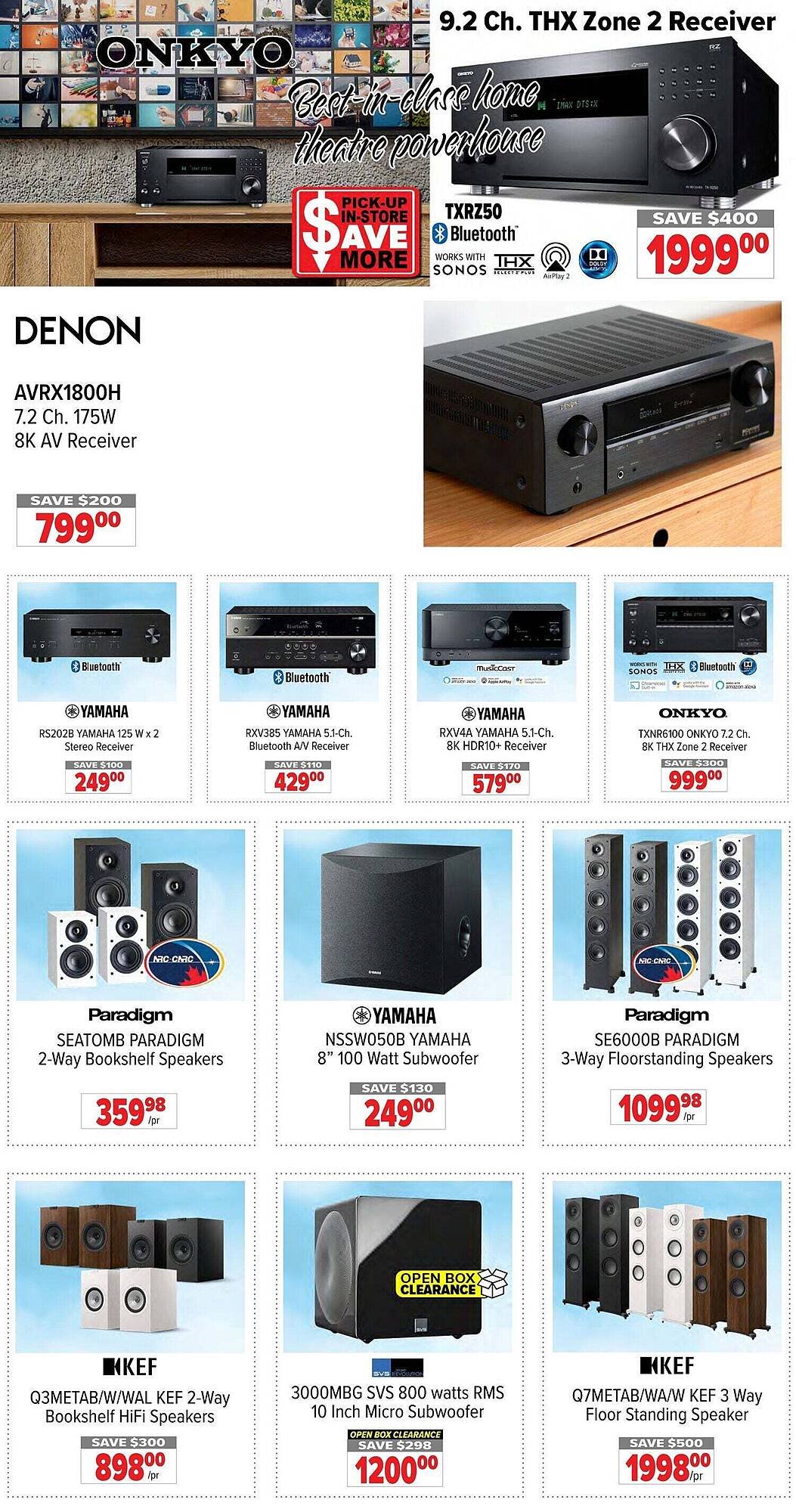 2001 Audio Video flyer