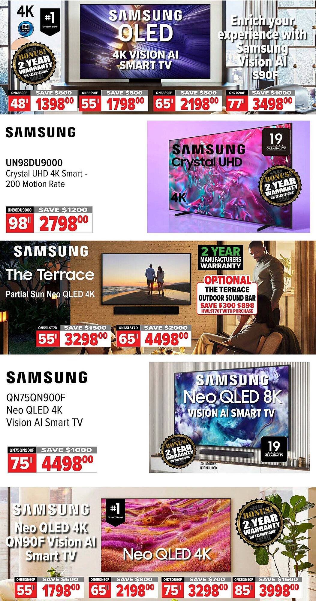 2001 Audio Video flyer