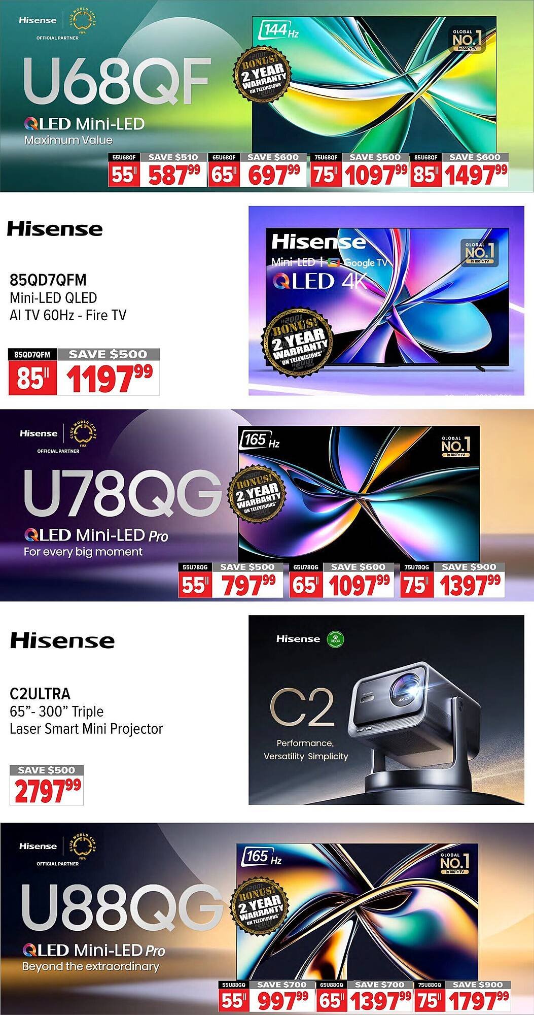 2001 Audio Video flyer