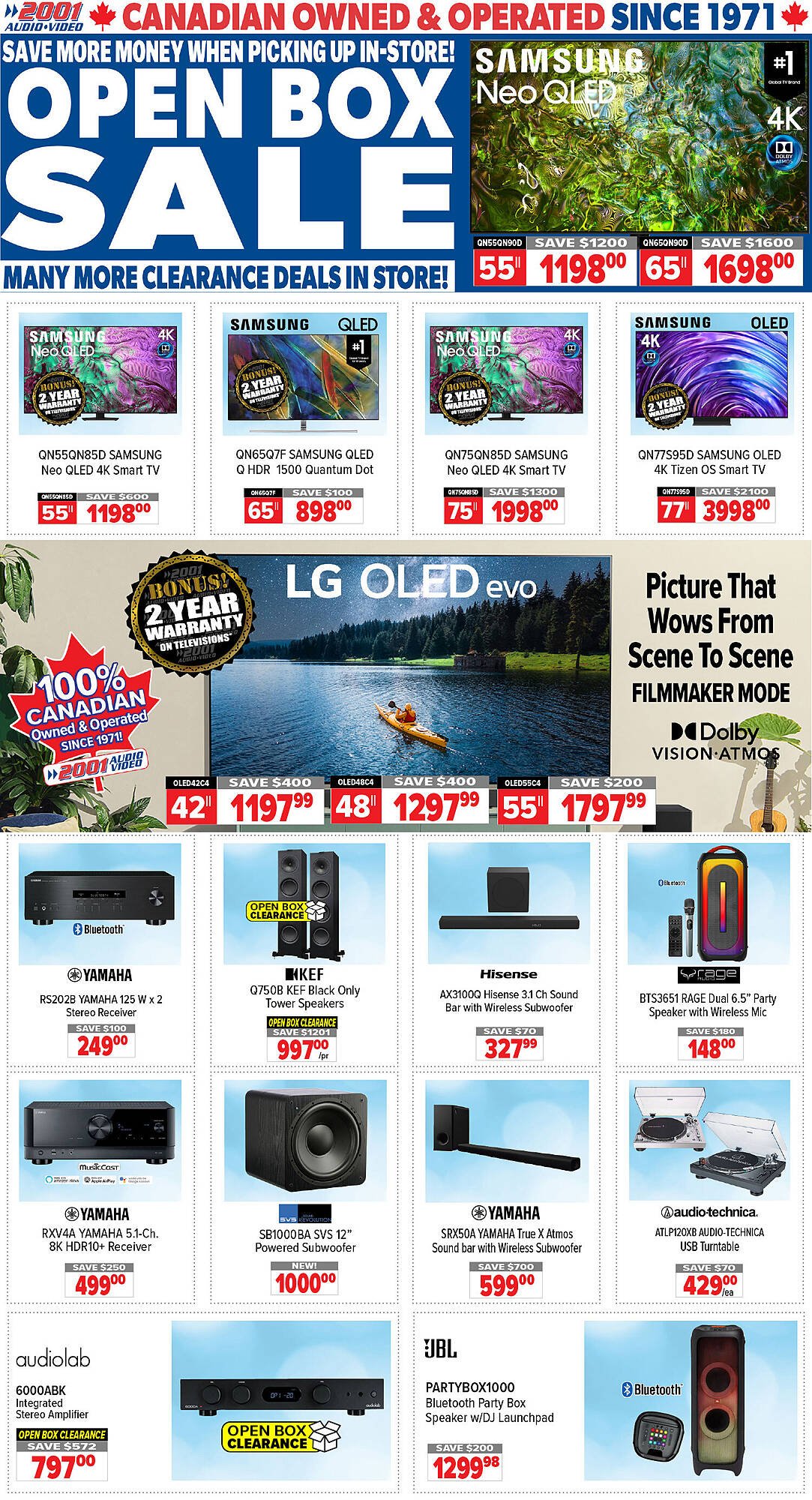 2001 Audio Video flyer (2025-07-18 - 2025-07-24) | 1