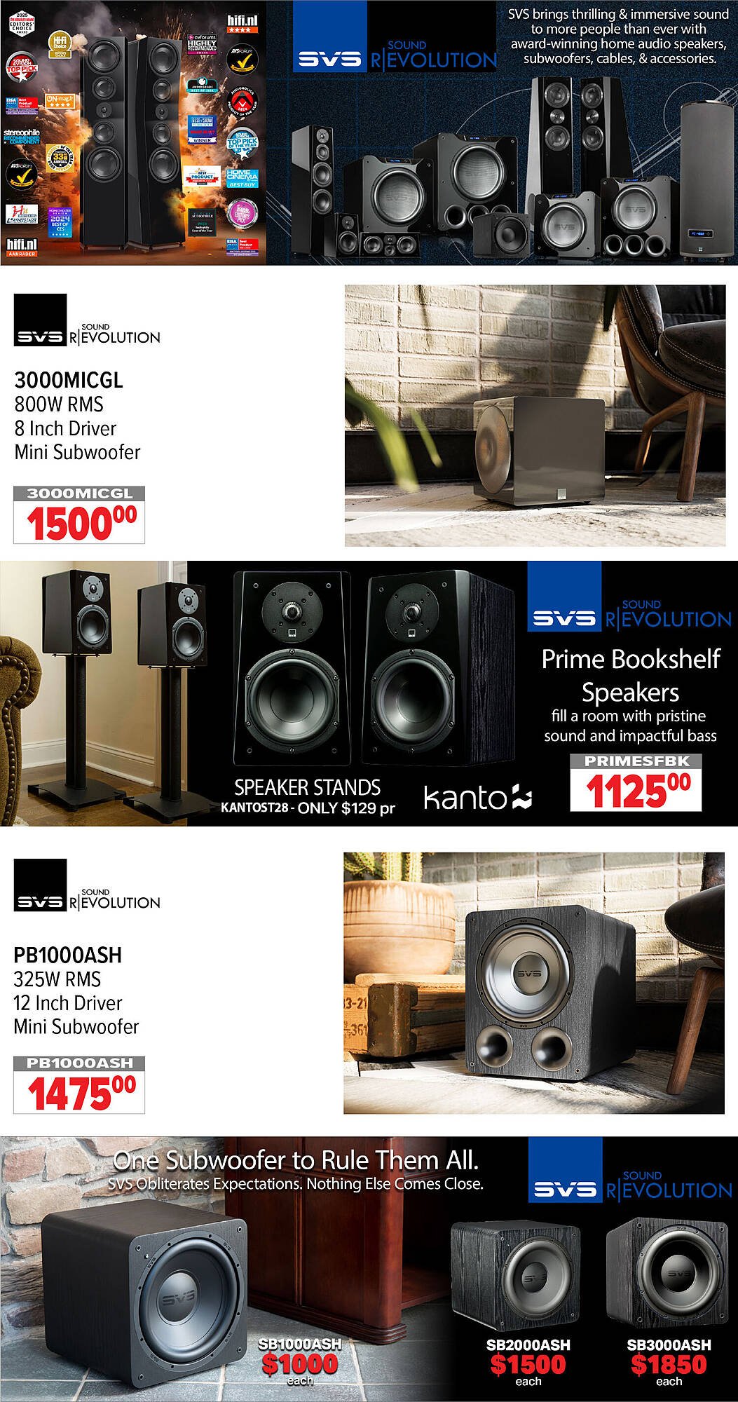2001 Audio Video flyer