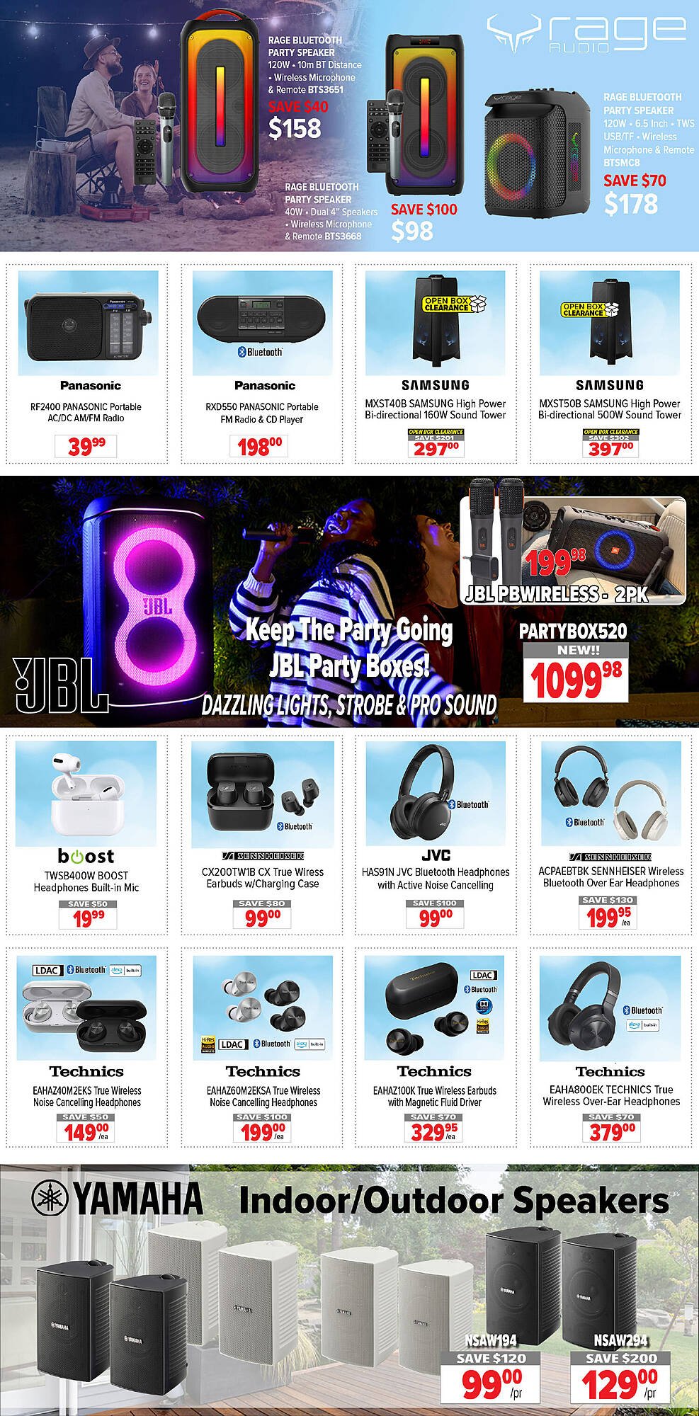 2001 Audio Video flyer