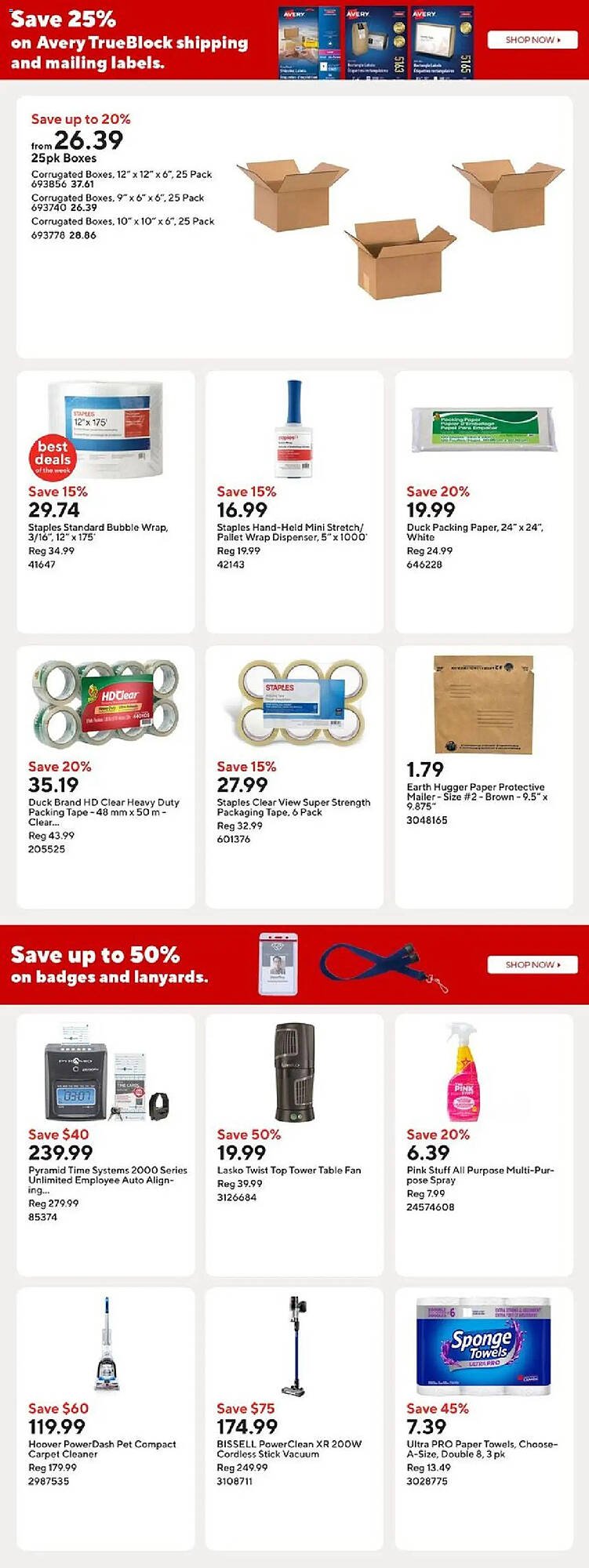 Staples flyer
