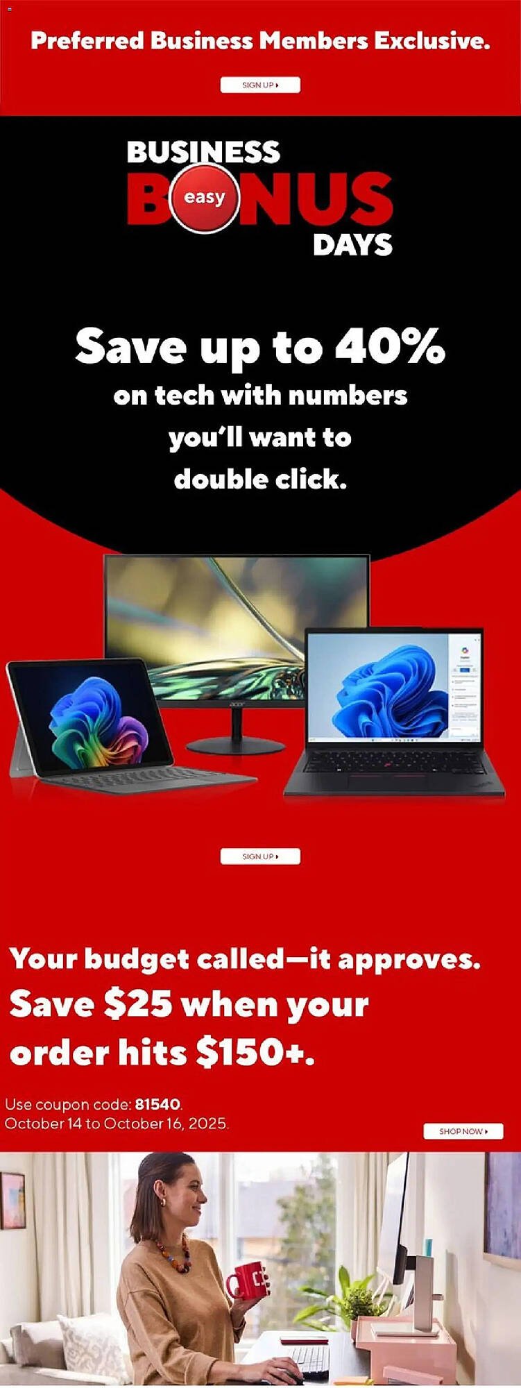 Staples flyer