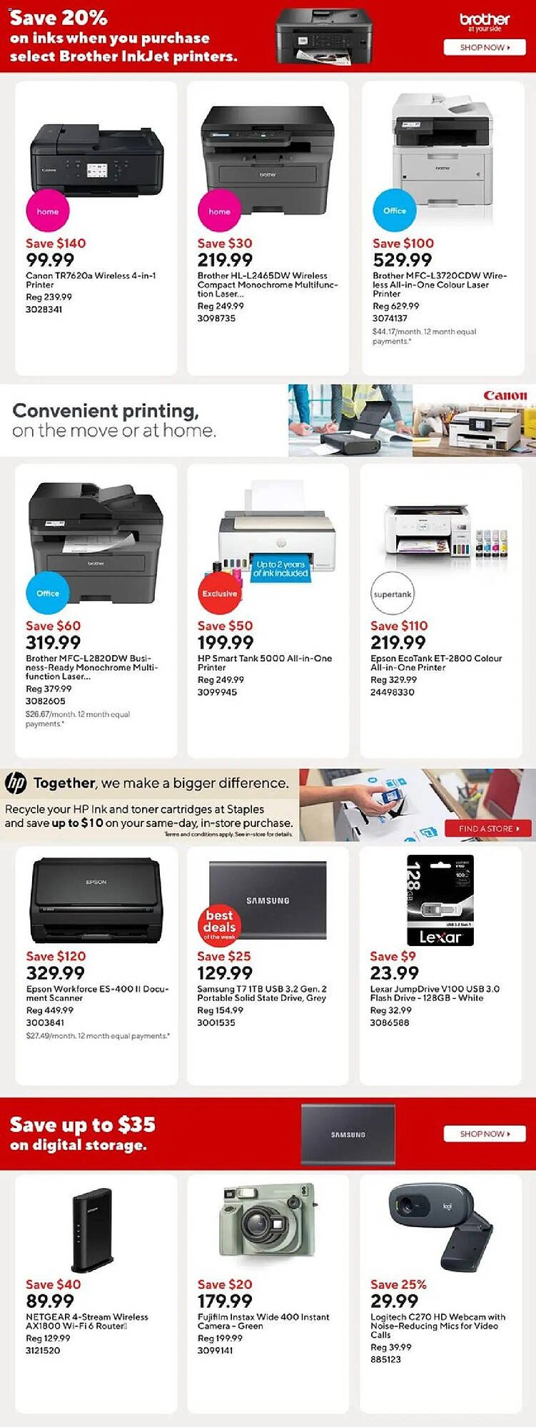 Staples flyer