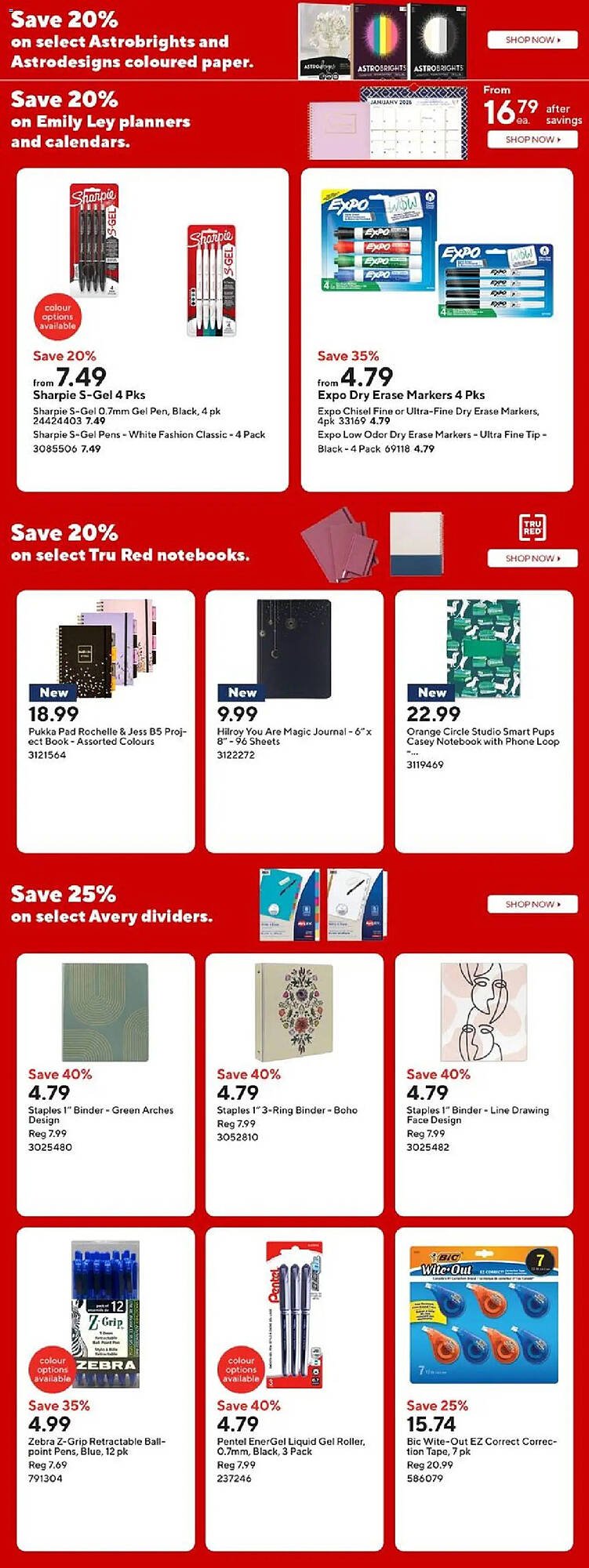 Staples flyer